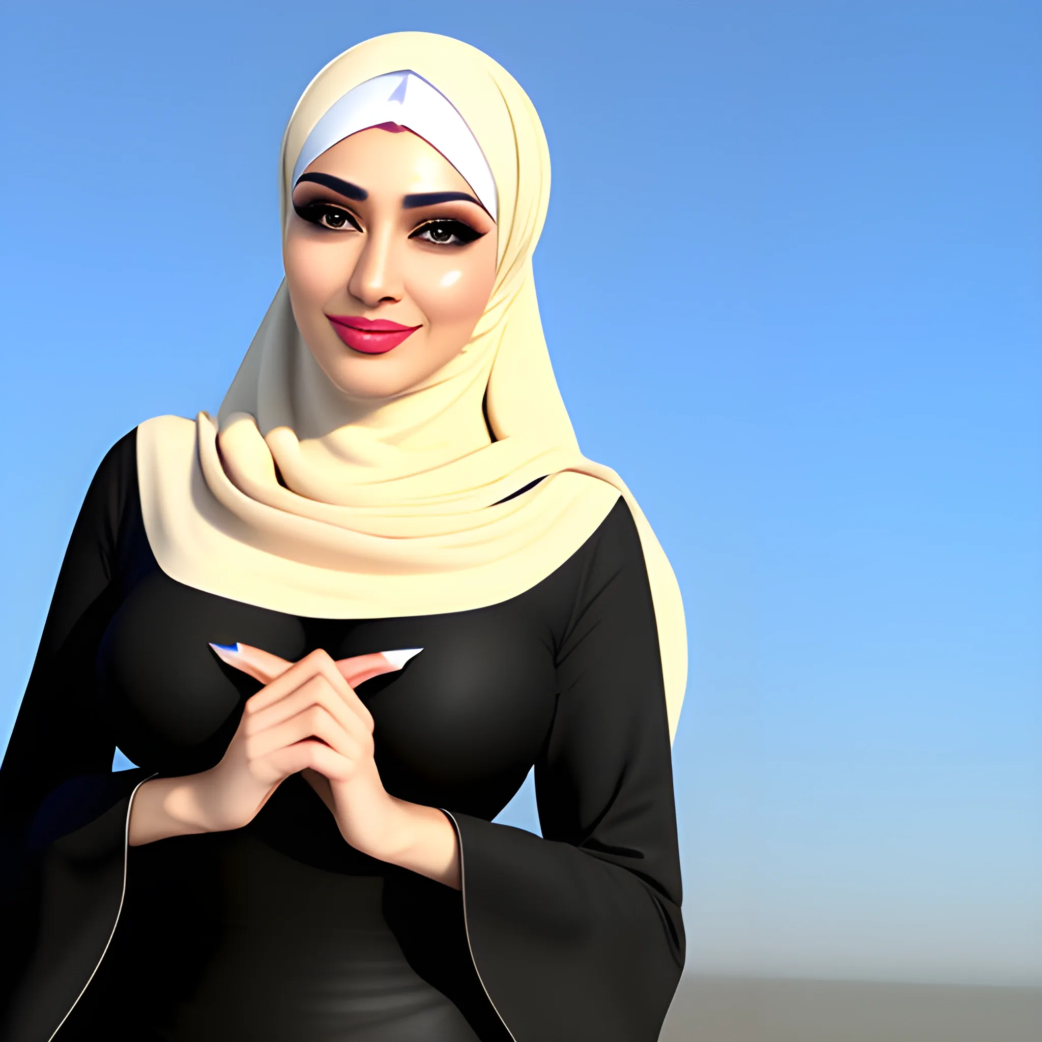 3d Sexy Muslim Girl In Hijab Arthub Ai