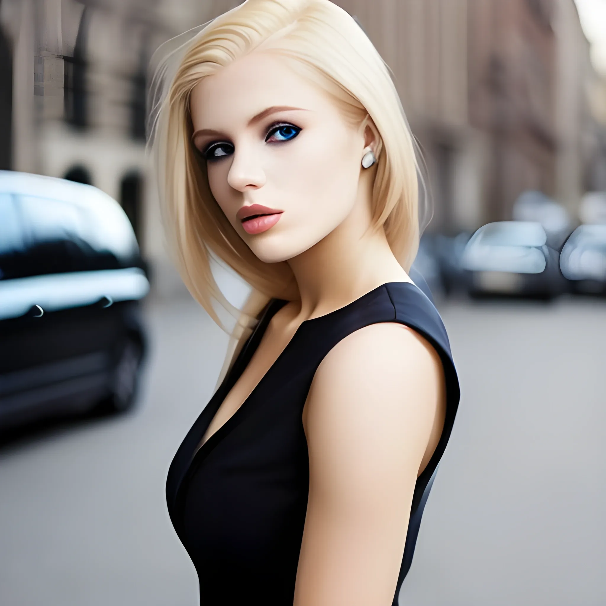 fasion woman 20 years old blond