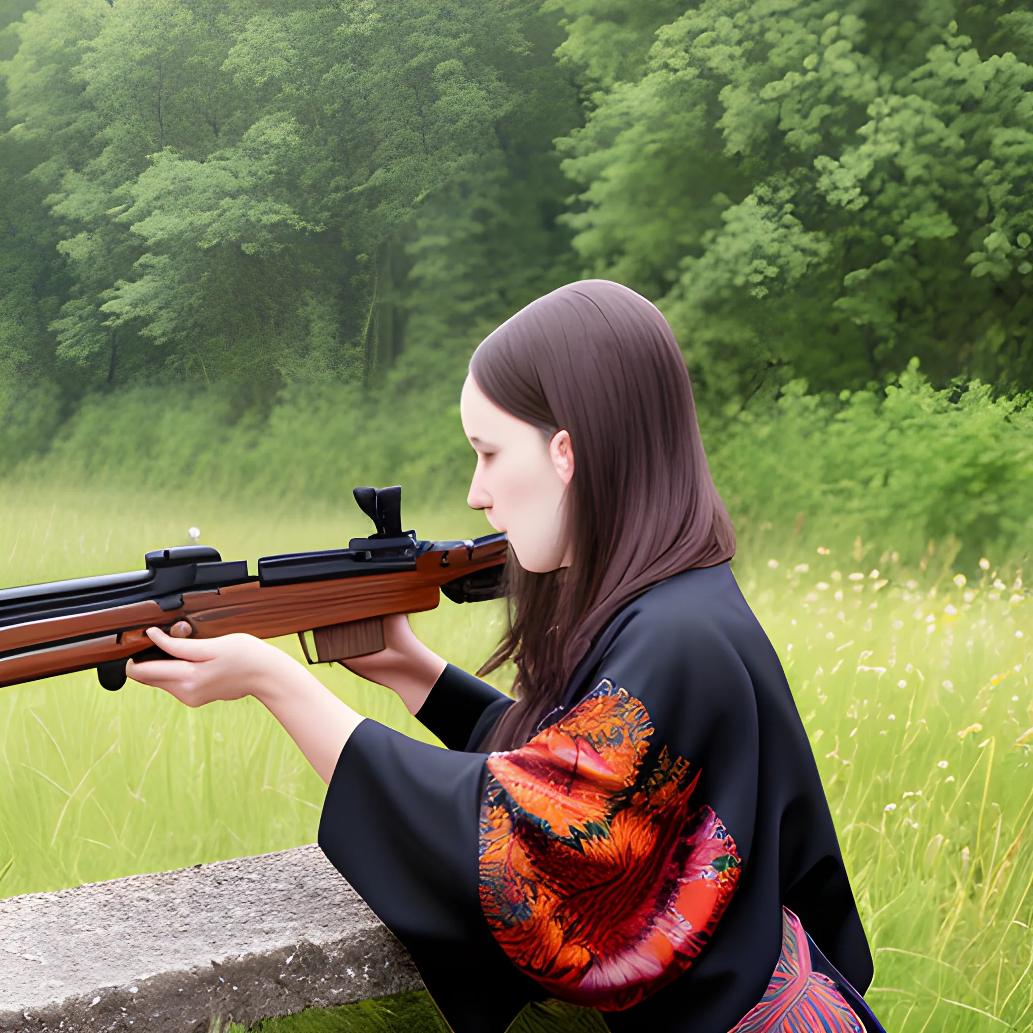 franek kimono shooting ak-47