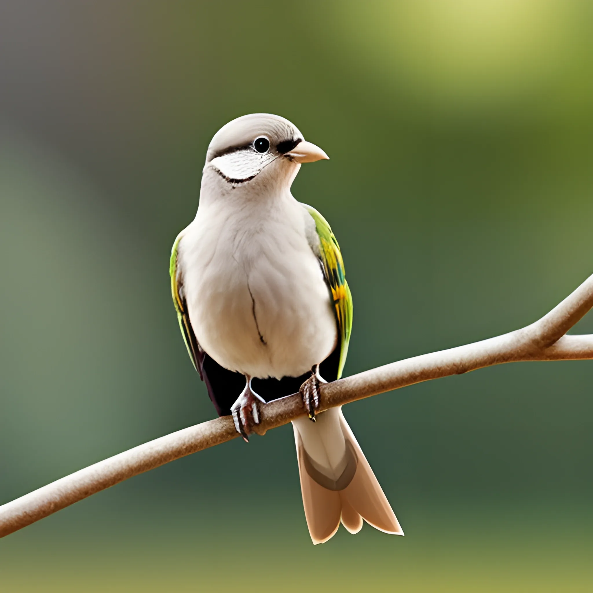 A bird is sitting on a branch 