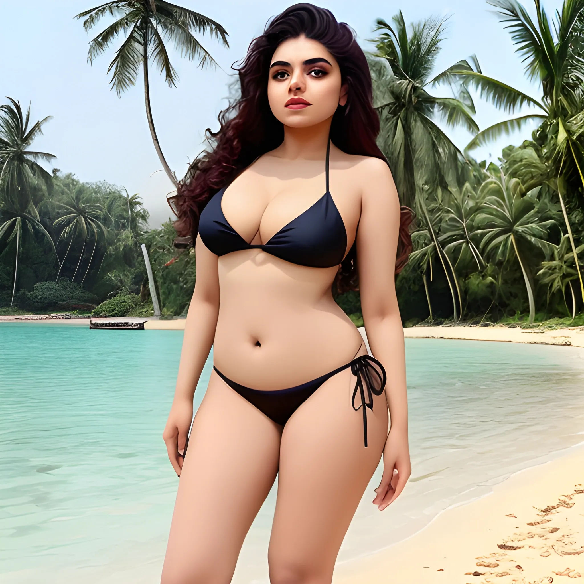 Waniqa gabbi bikini with full body