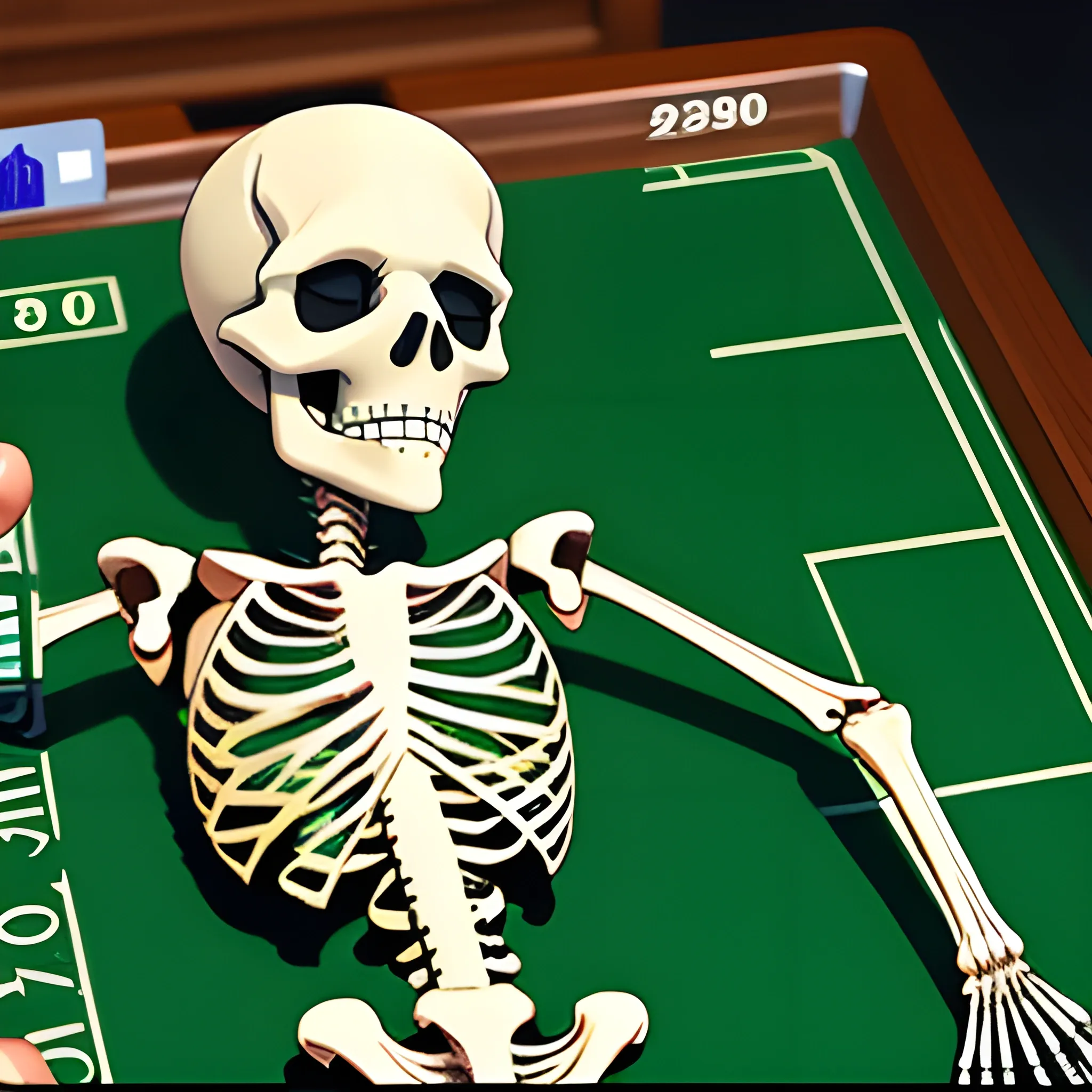 a skeleton betting 2d