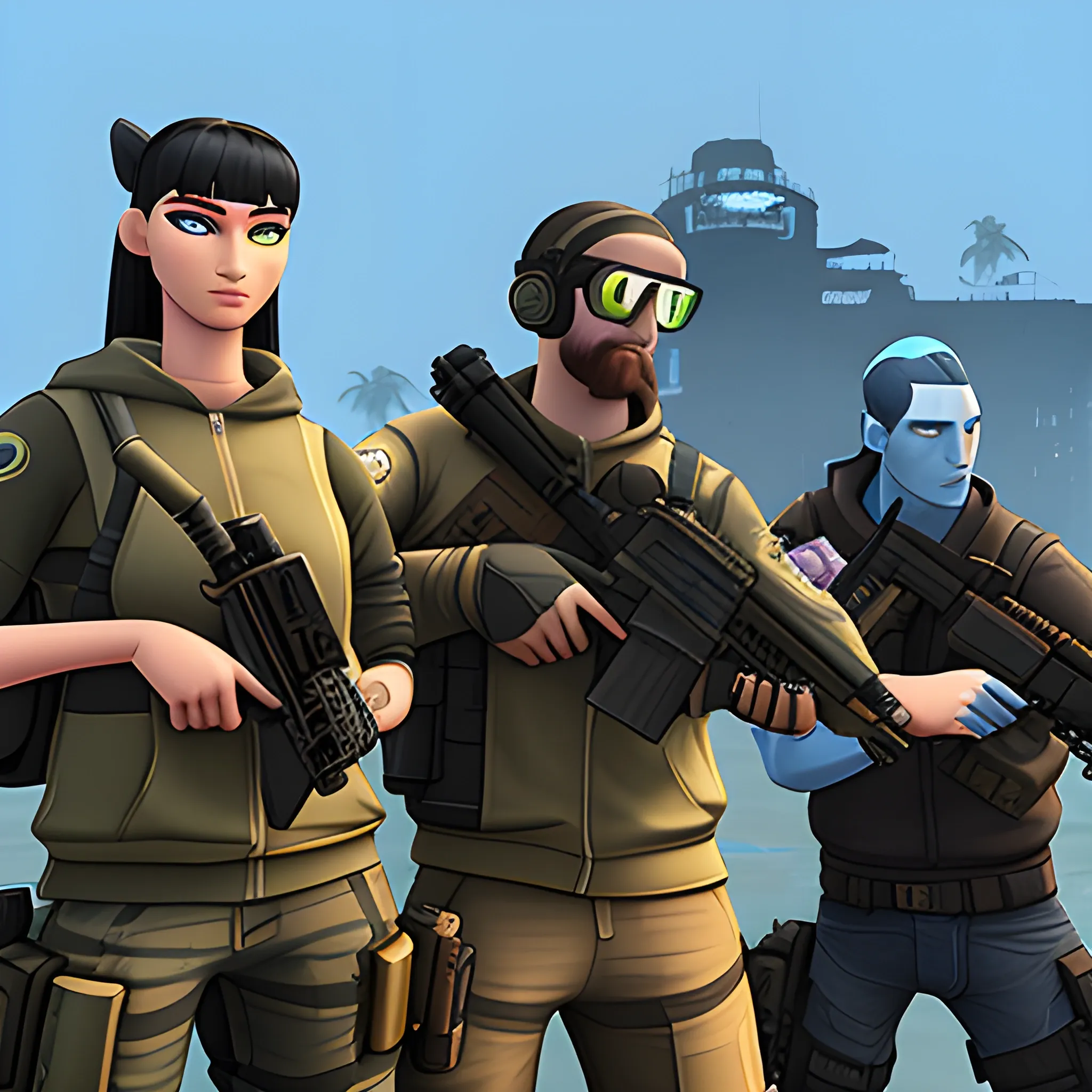 avatar csgo, 3D, Cartoon