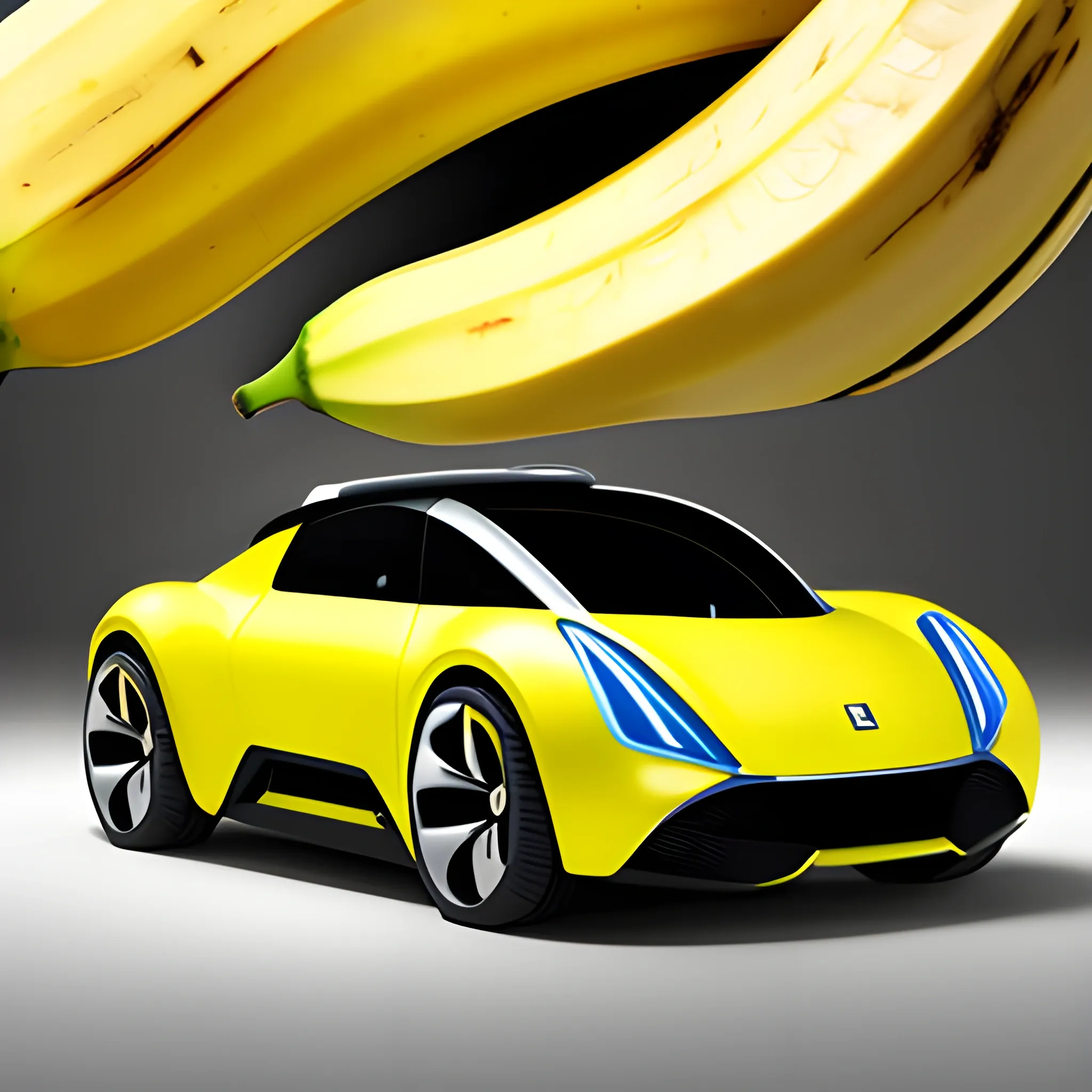 concept car desighn with banana