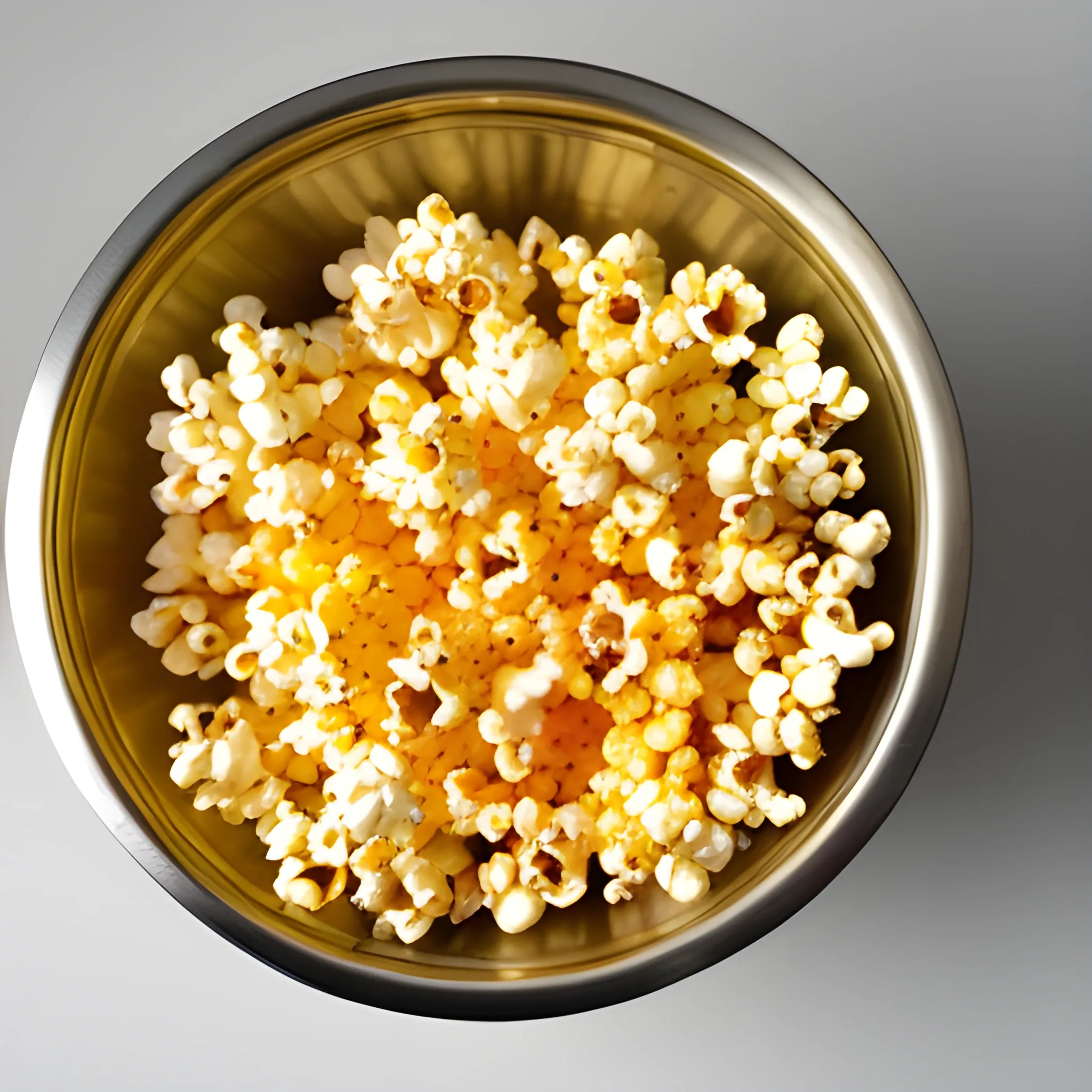 An image of popcorn and corn in a container