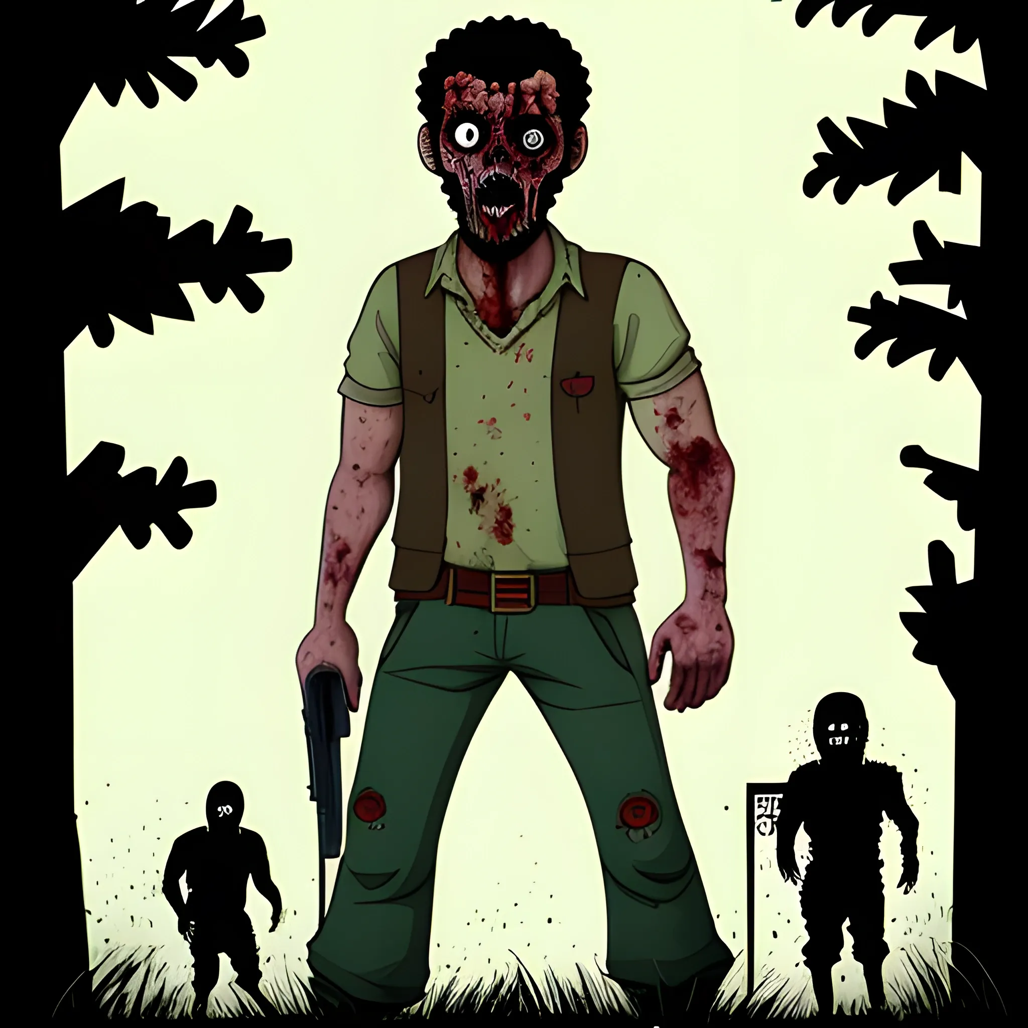 Ramon is a human and surivor in history of Zombies, Cartoon