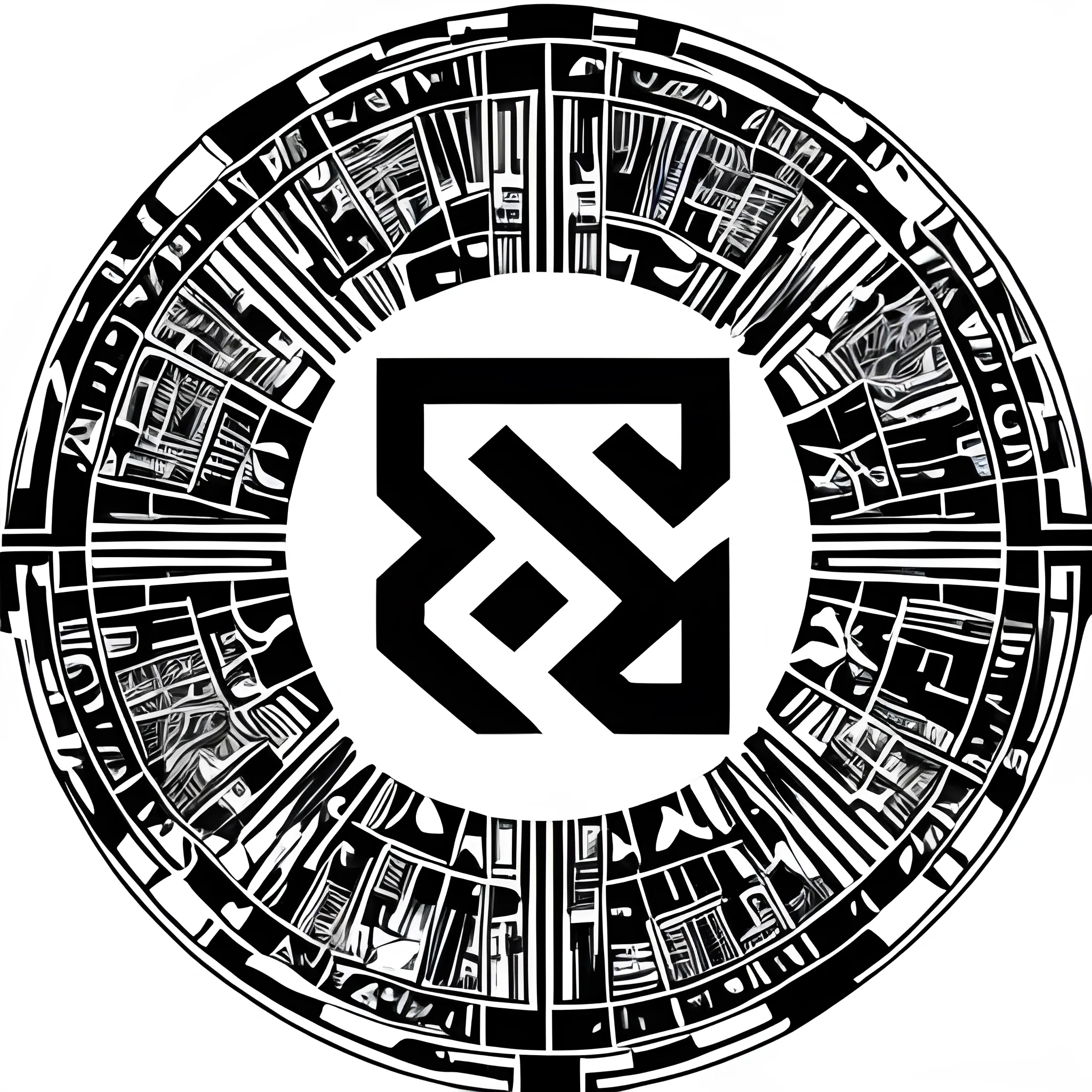 Logo urban elements and symbols
