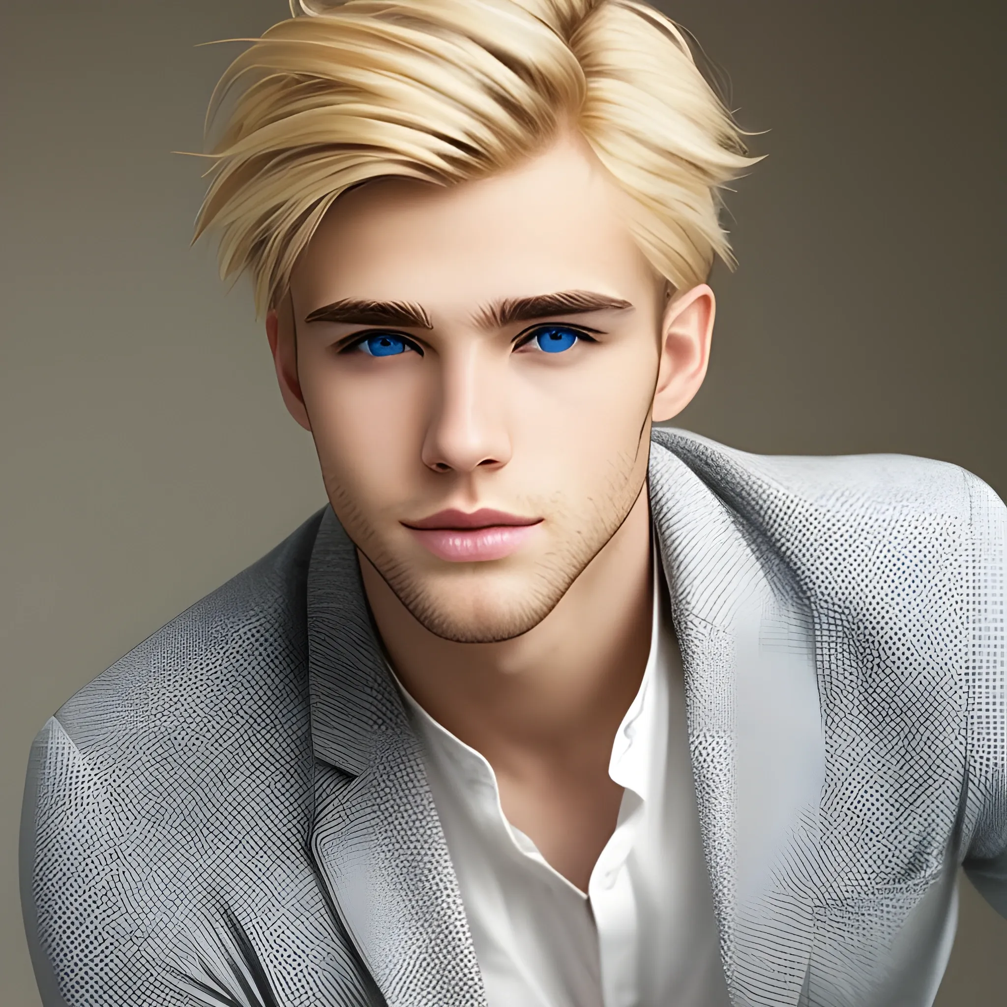 Attractive blonde male - Arthub.ai