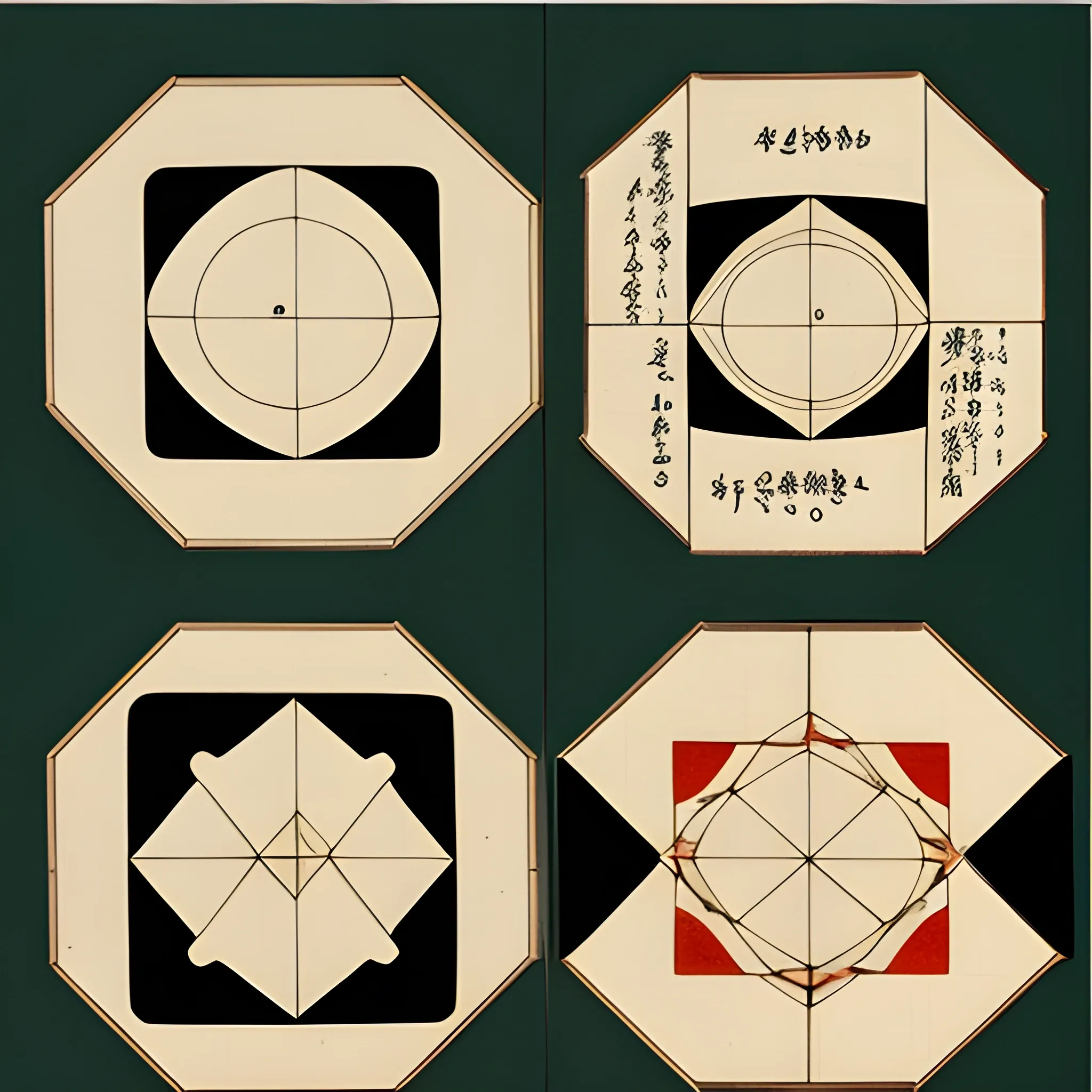 16th century japanese geometrical shapes Ukiyo-e 