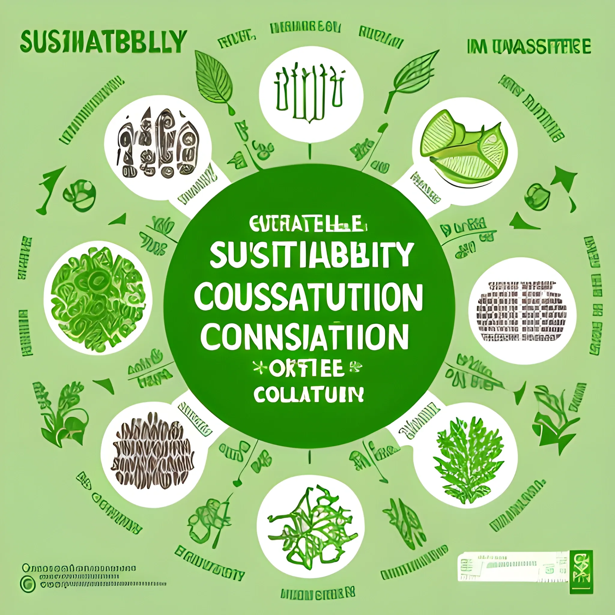 poster about sustainability, reducing consumption, reducing waste in food industry, green, natural colors palette, earth, awareness, thought-provoking, high quality, linocut without typography
