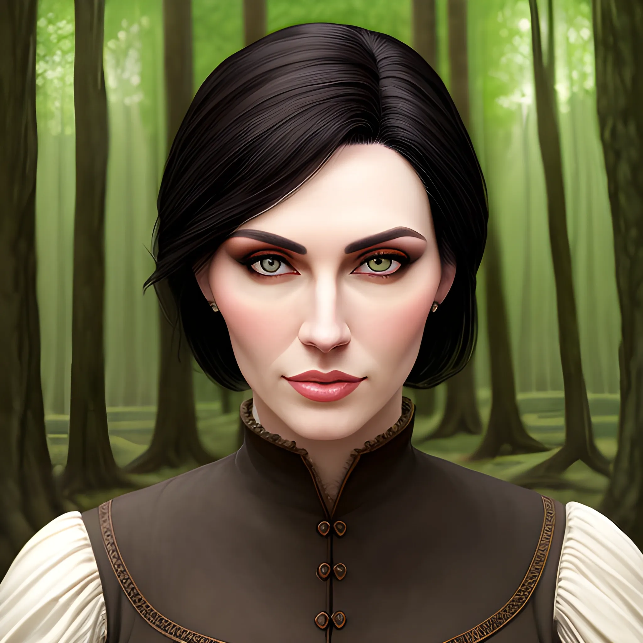 Witcher 3 black haired cheap woman