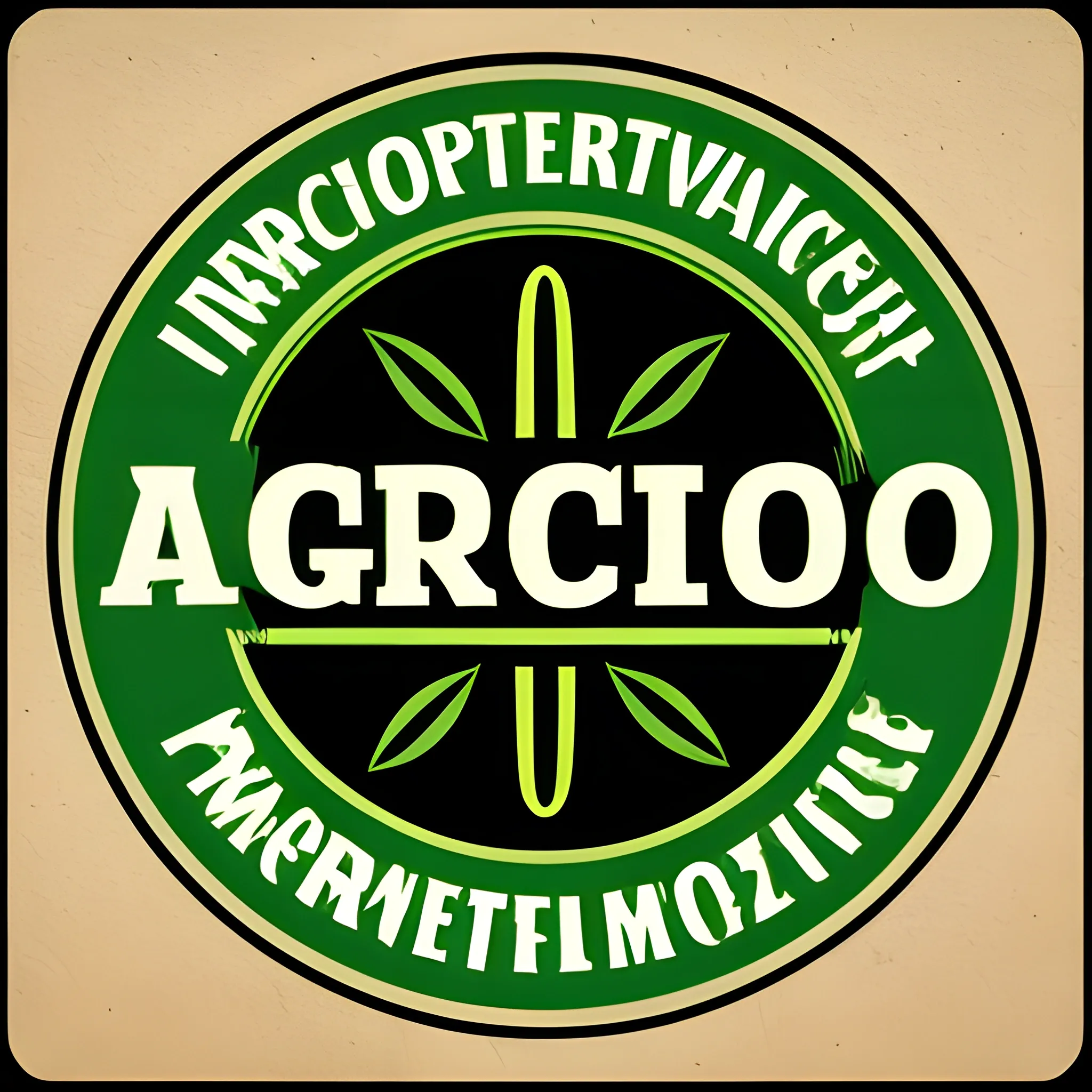
logo profesional vectorizado agricola editable con el texto AGRO
