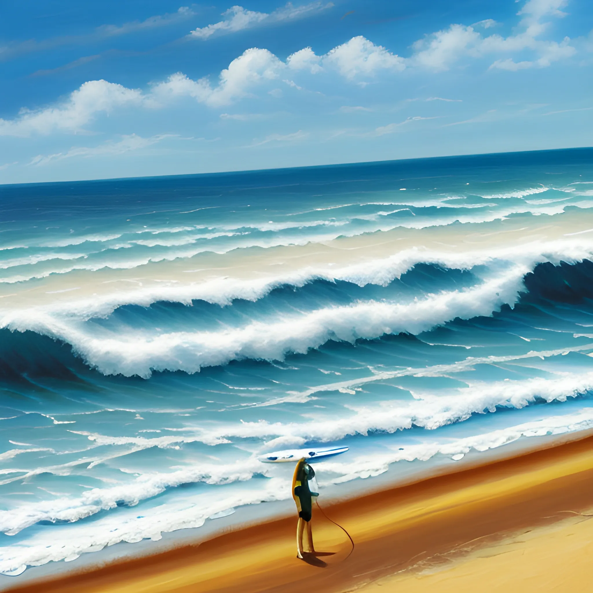 
LOGO PERFECT BEACH SUN PALMER SEA SURF 
,Oil Painting
