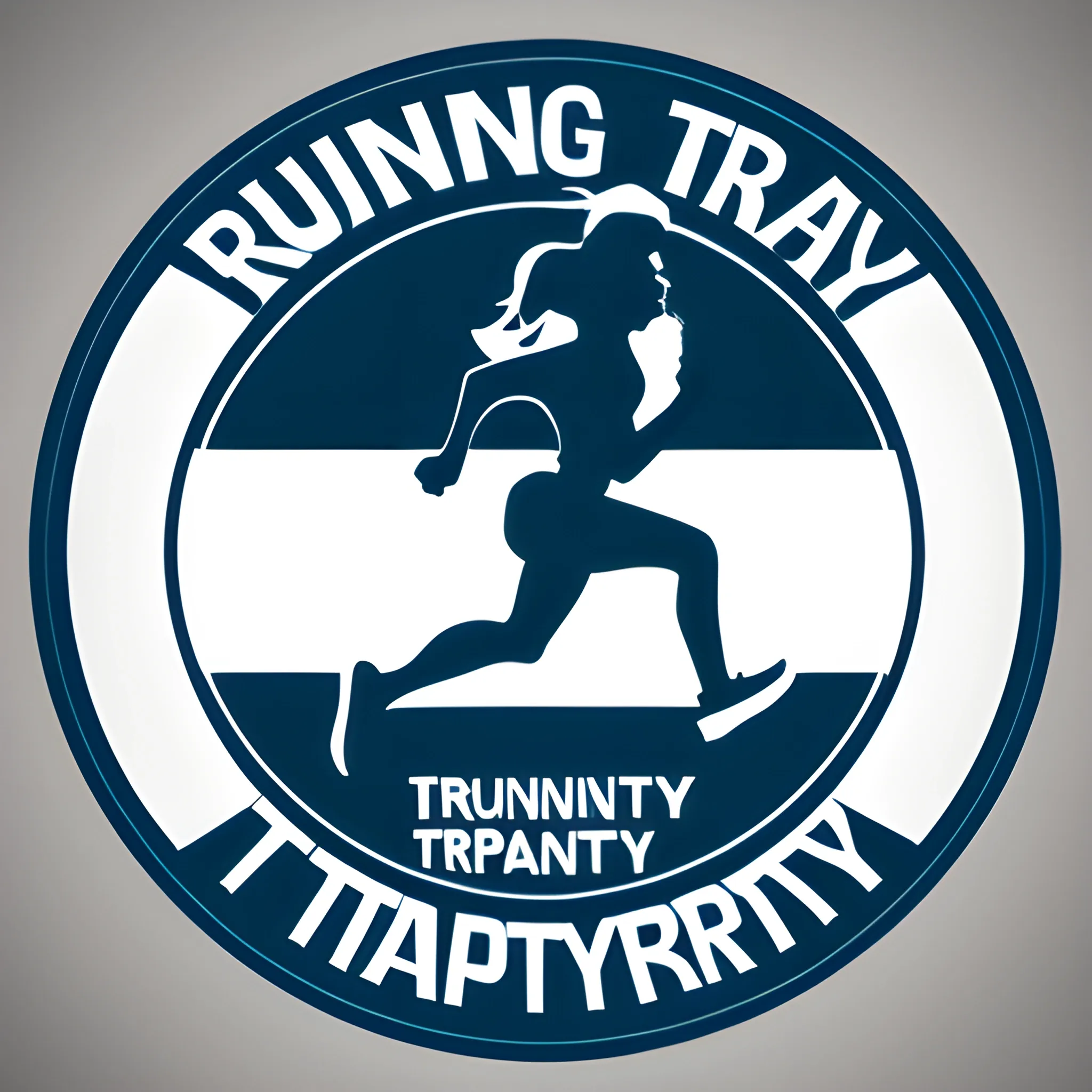 
running is my therapy sport logo
