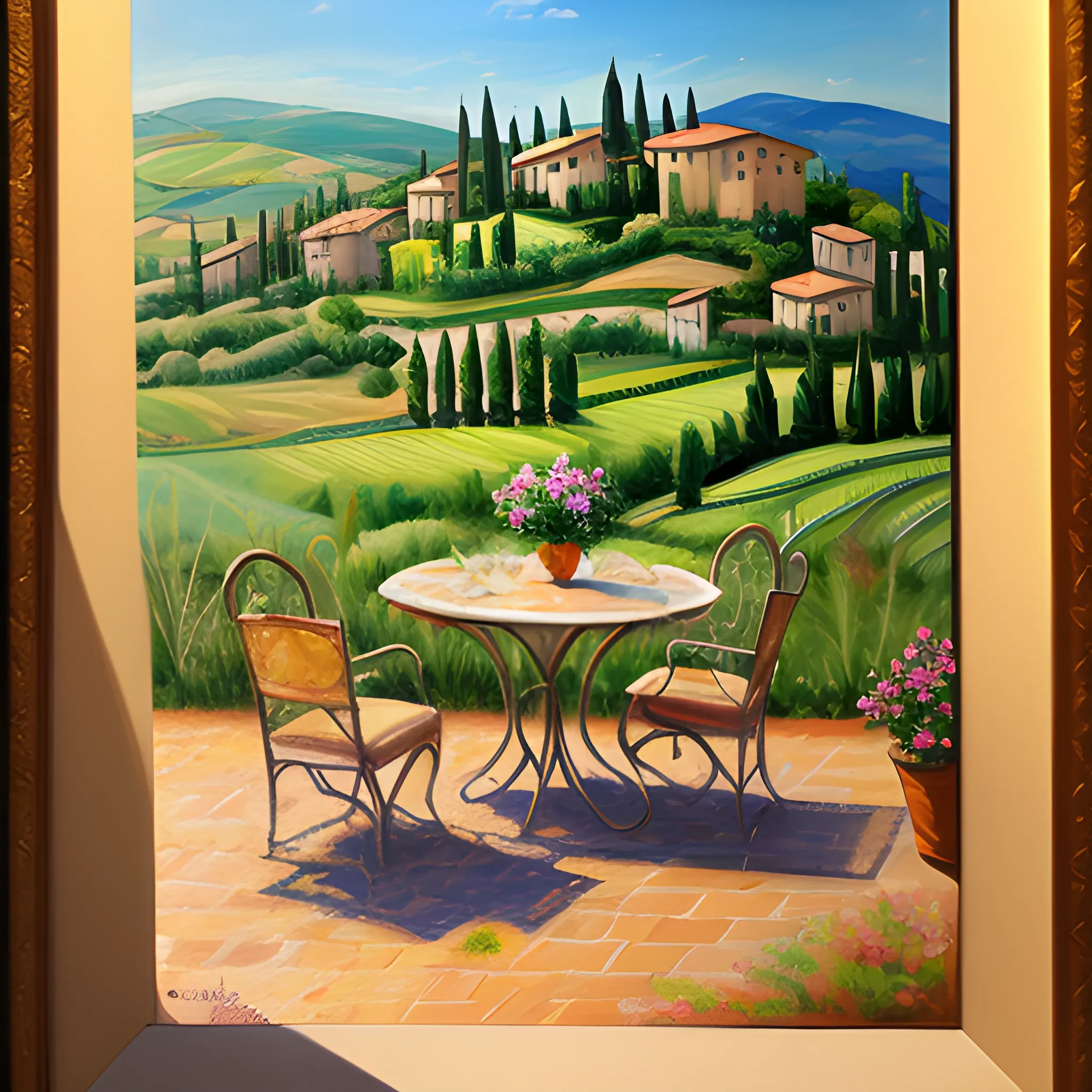 
SWEET LIFE IN TOSCANA
, Oil Painting