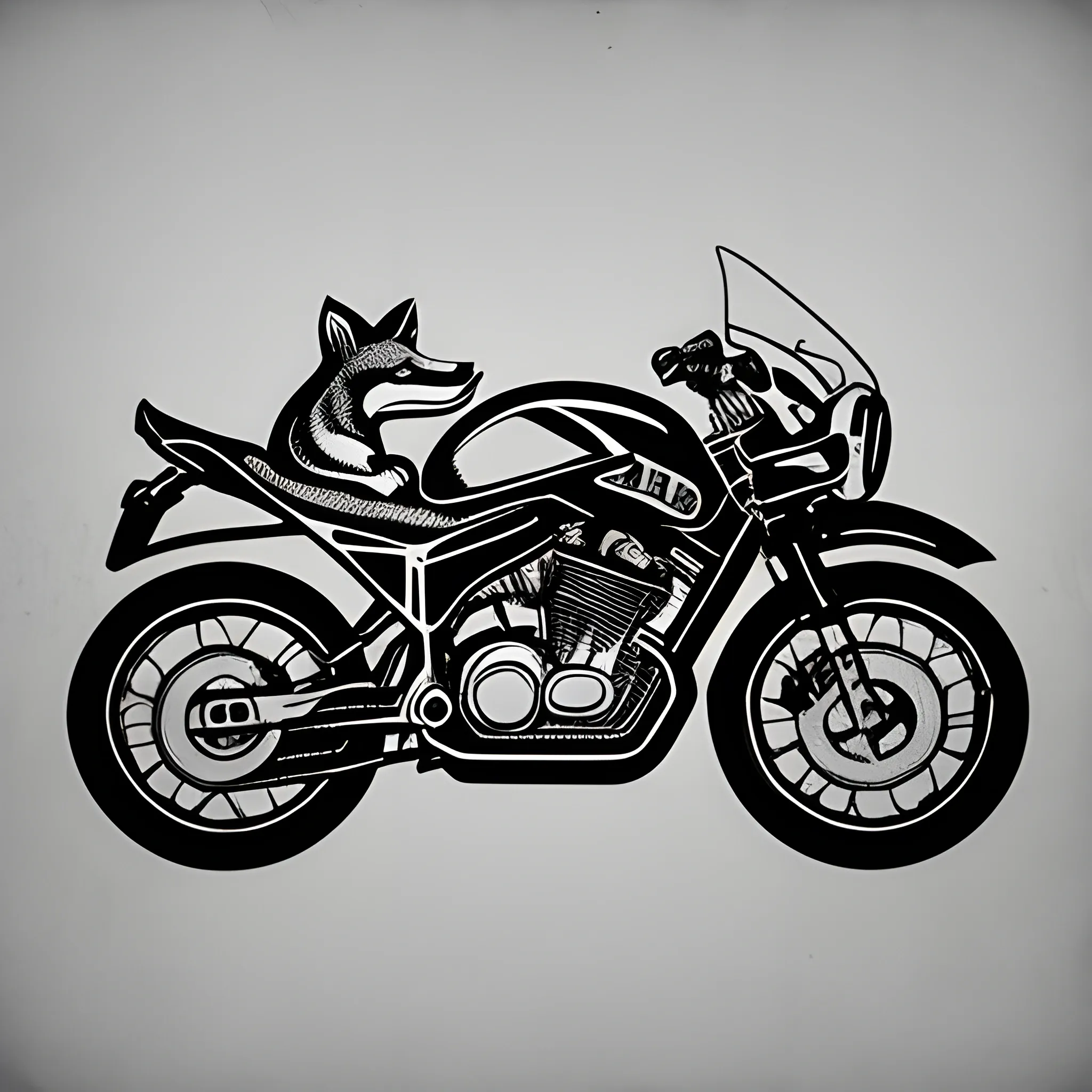 FOX IN MOTORCYCLE LOGO