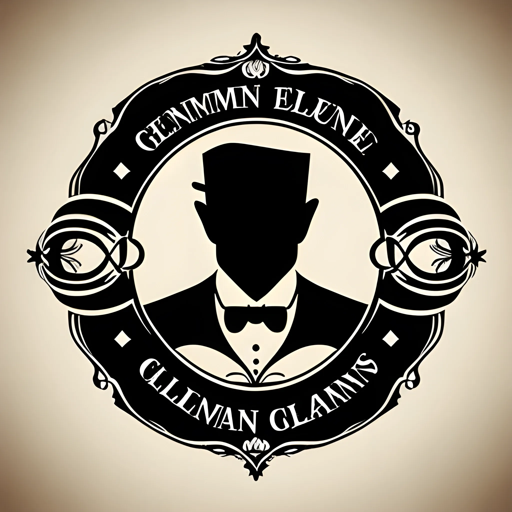 Gentleman logo. Vector. stock vector. Illustration of gentle - 87709650