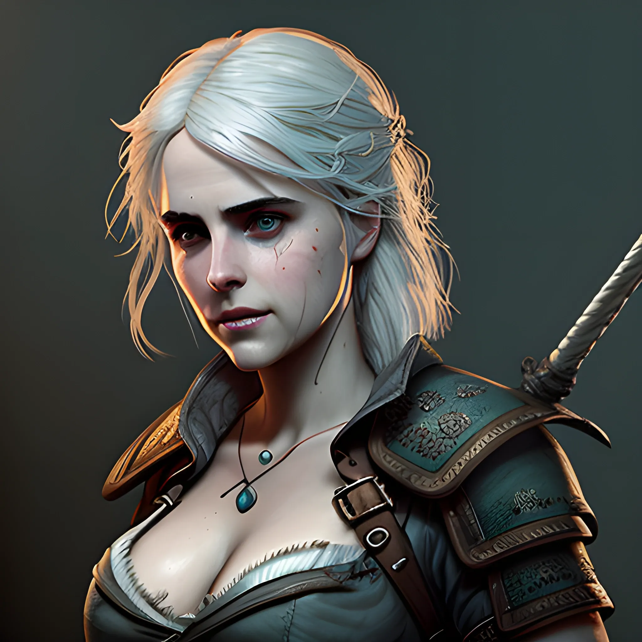 Ciri from the witcher, DeviantArt, digital painting, trending on ...