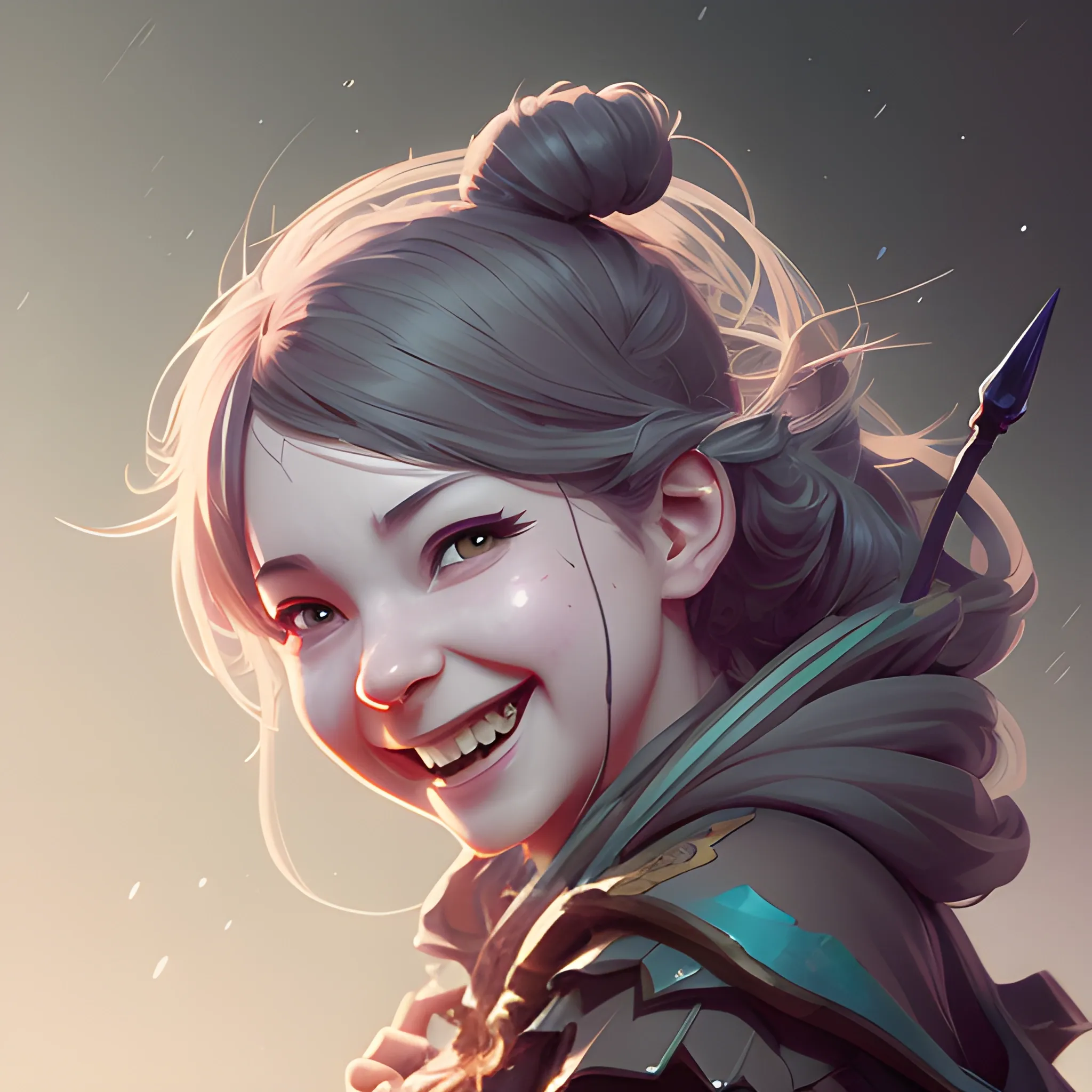 bard, laughing mistral, cute bard, funny singer, full body view, close up, woodland road background, realistic, DeviantArt, highly detailed, highly detailed, dof, fantasy, beautiful, dynamic, lighting, award winning, crisp quality, hyper realistic, hyper detailed, 4k resolution, highly detailed background, digital painting, trending on artstation, artstastion, highly detailed, digital painting, trending on artstation, pixiv, concept art, sharp focus, illustration, art by Ross Tran and Greg Rutkowski and Walt Disney animation,