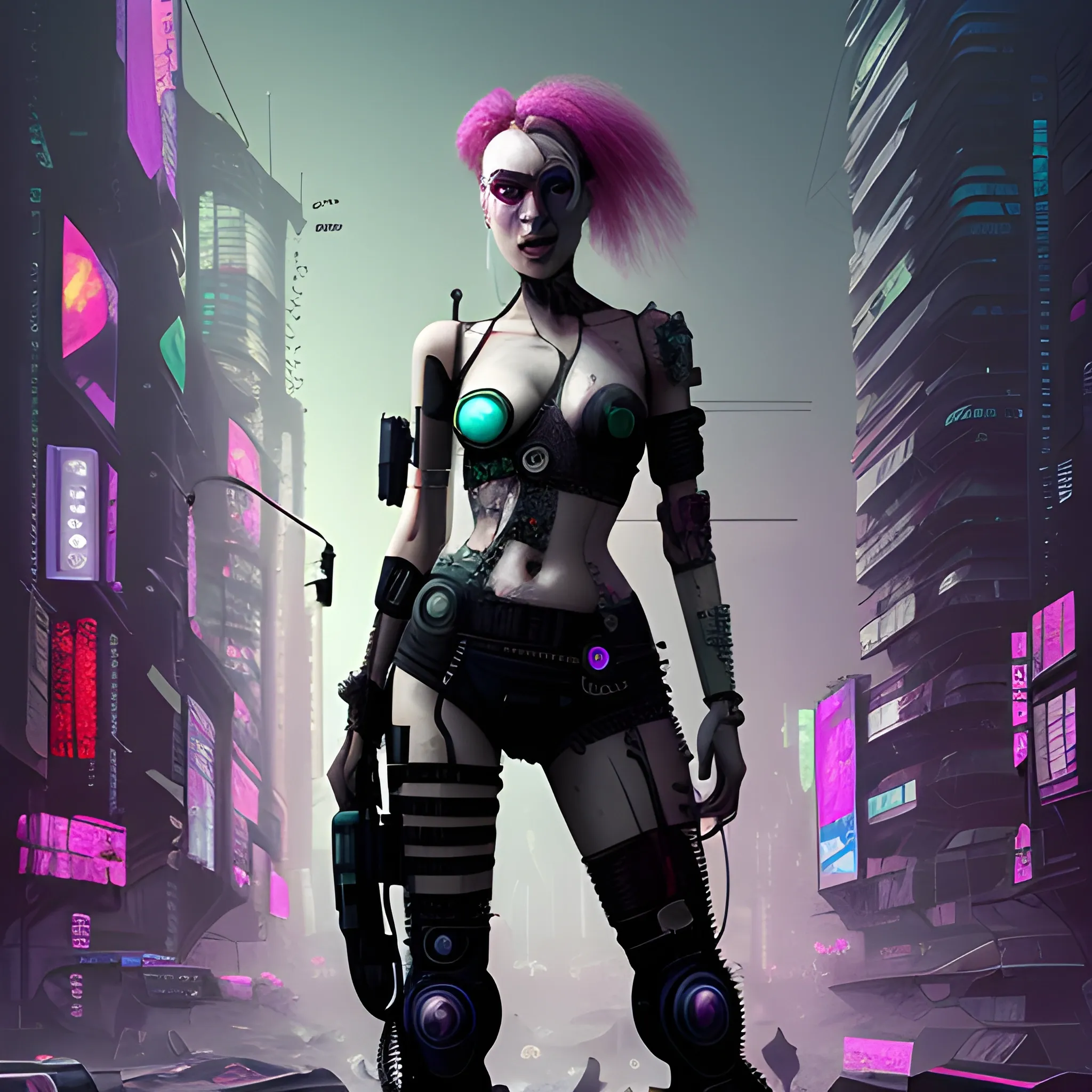  post - cyberpunk, woman