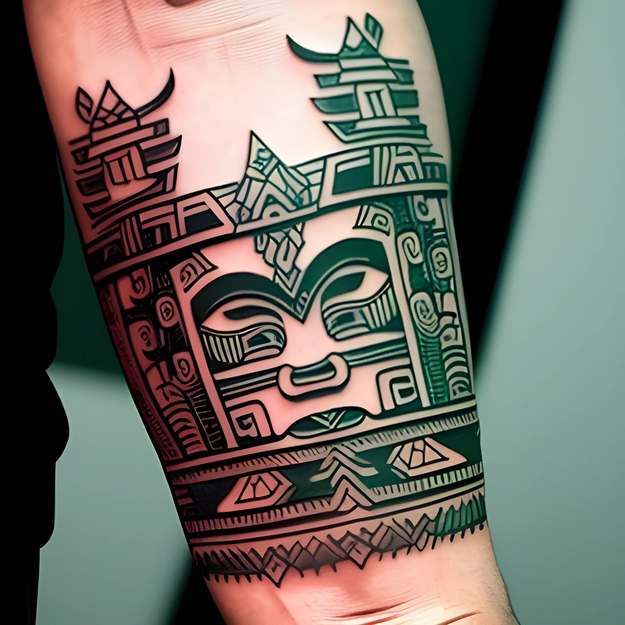 1PC 480*170 MM Waterproof Temporary Tattoo Sticker Totem Geometric Full Arm  Large Size Sleeve Tatoo Fake Tatto Flash Tattoos Art for Men Women | Wish