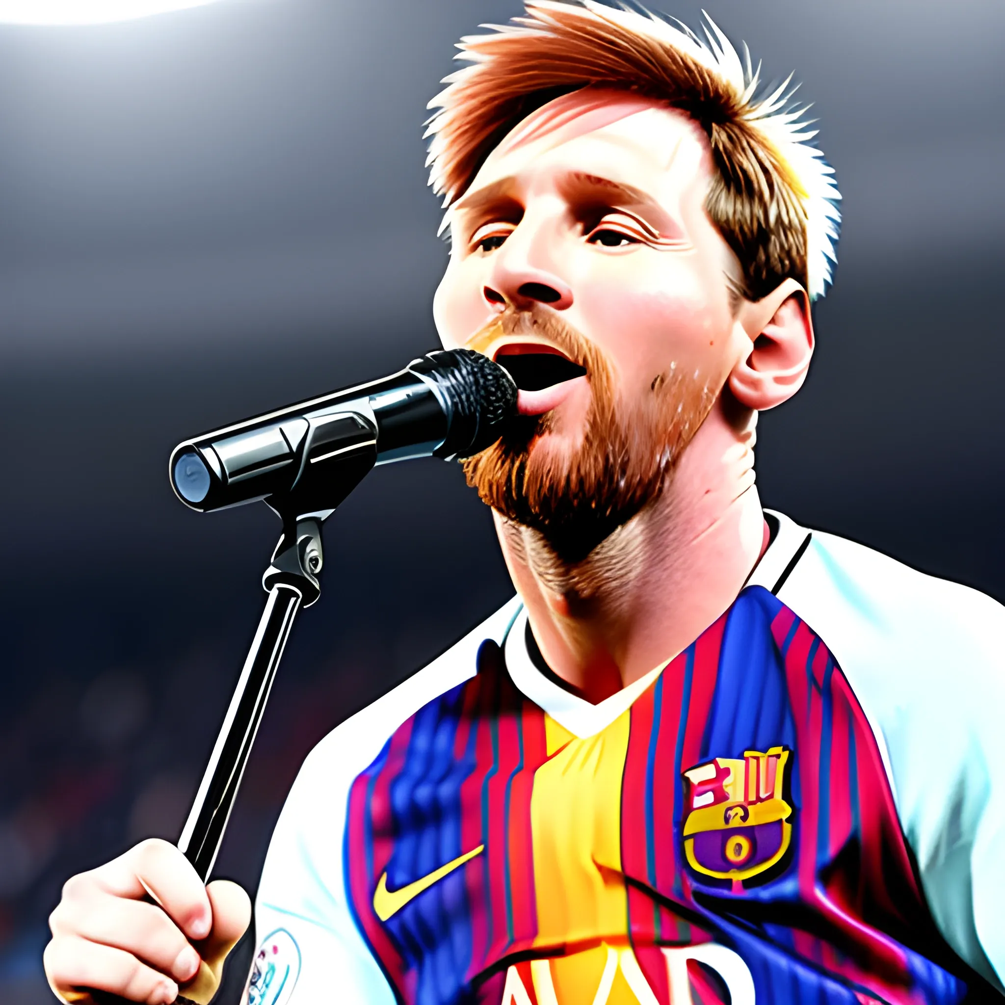 Messi singing