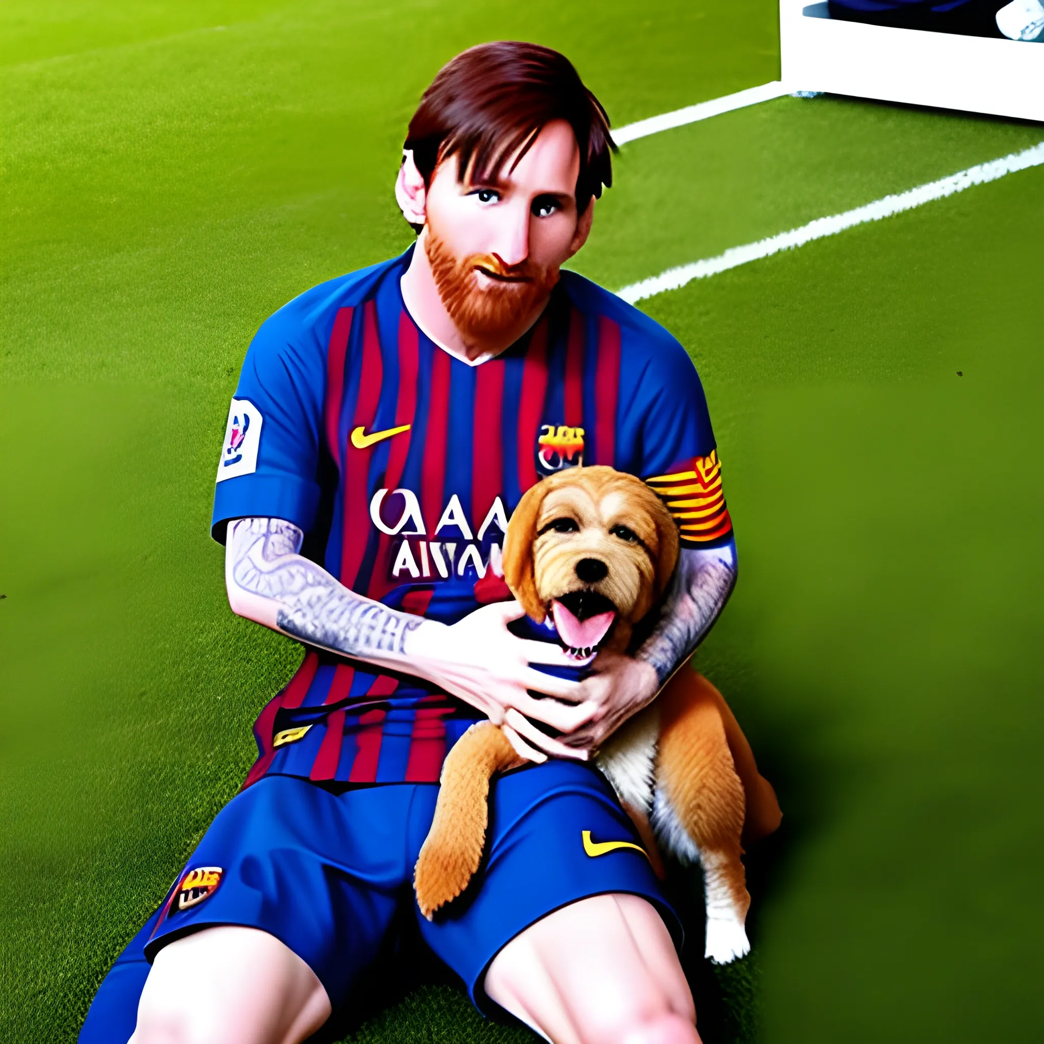  messi loves his dog