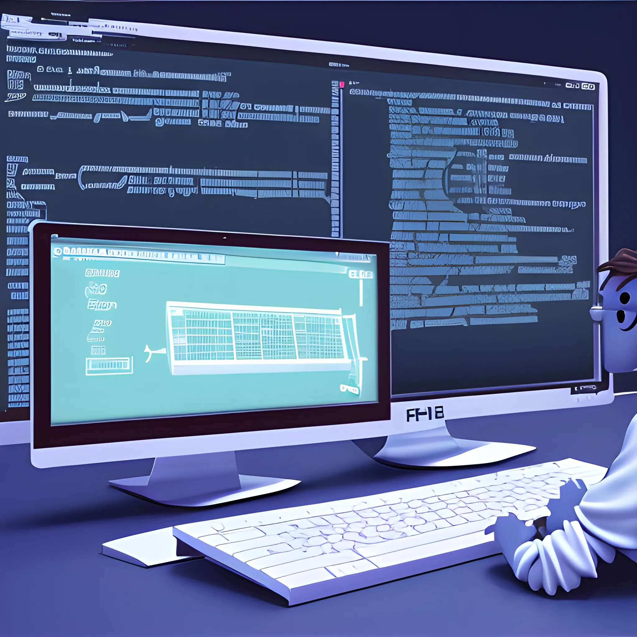 programming code in the php language php, 3D, Cartoon - Arthub.ai