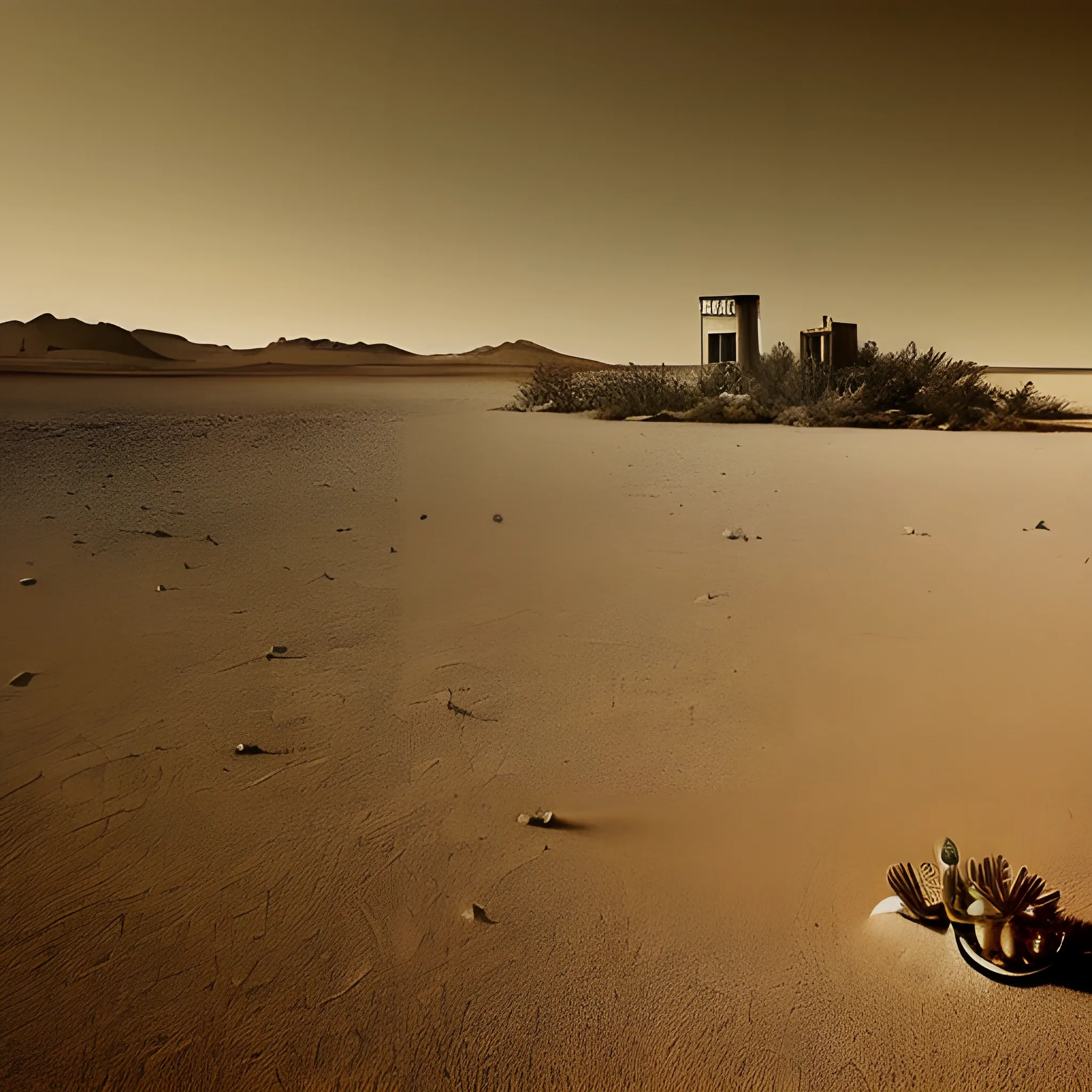 alone, rusty desert place lonelyness sadness