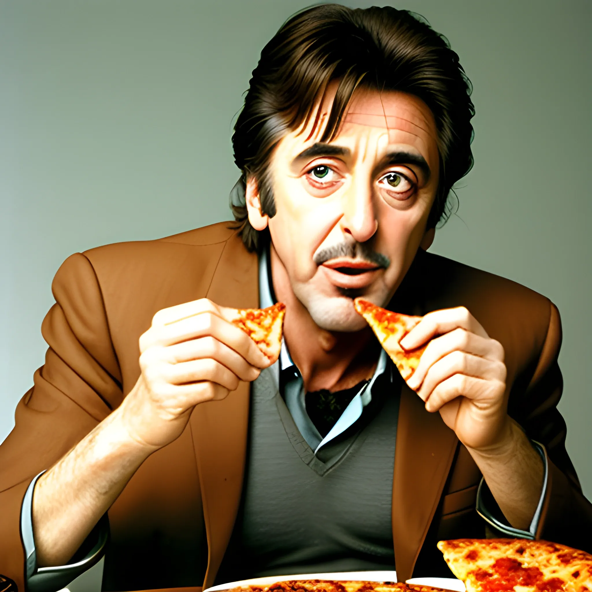 Al Pacino eating pizza 