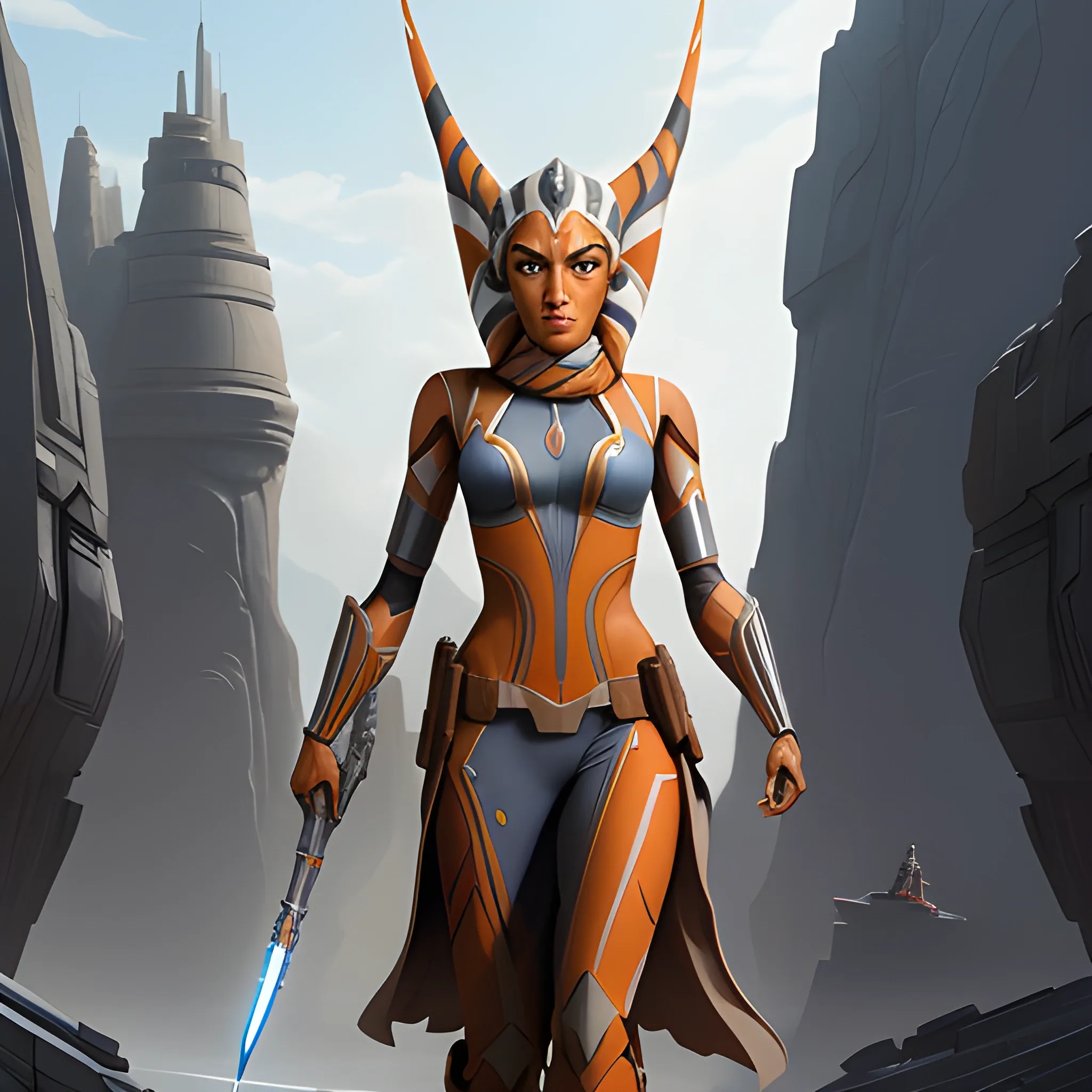 ahsoka tano (masterpiece, best quality), intricate details, 1gir