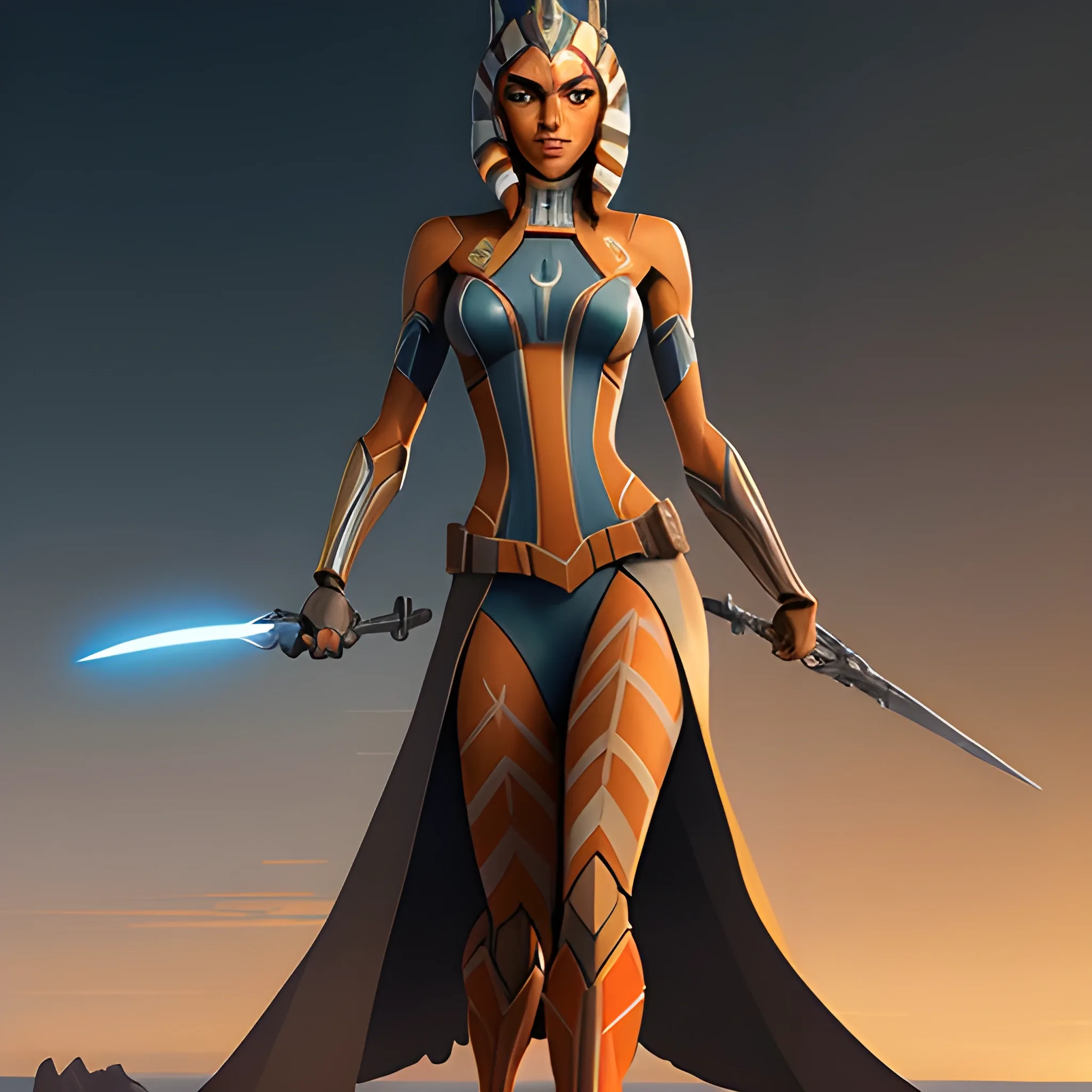 ahsoka tano (masterpiece, best quality), intricate details, 1gir