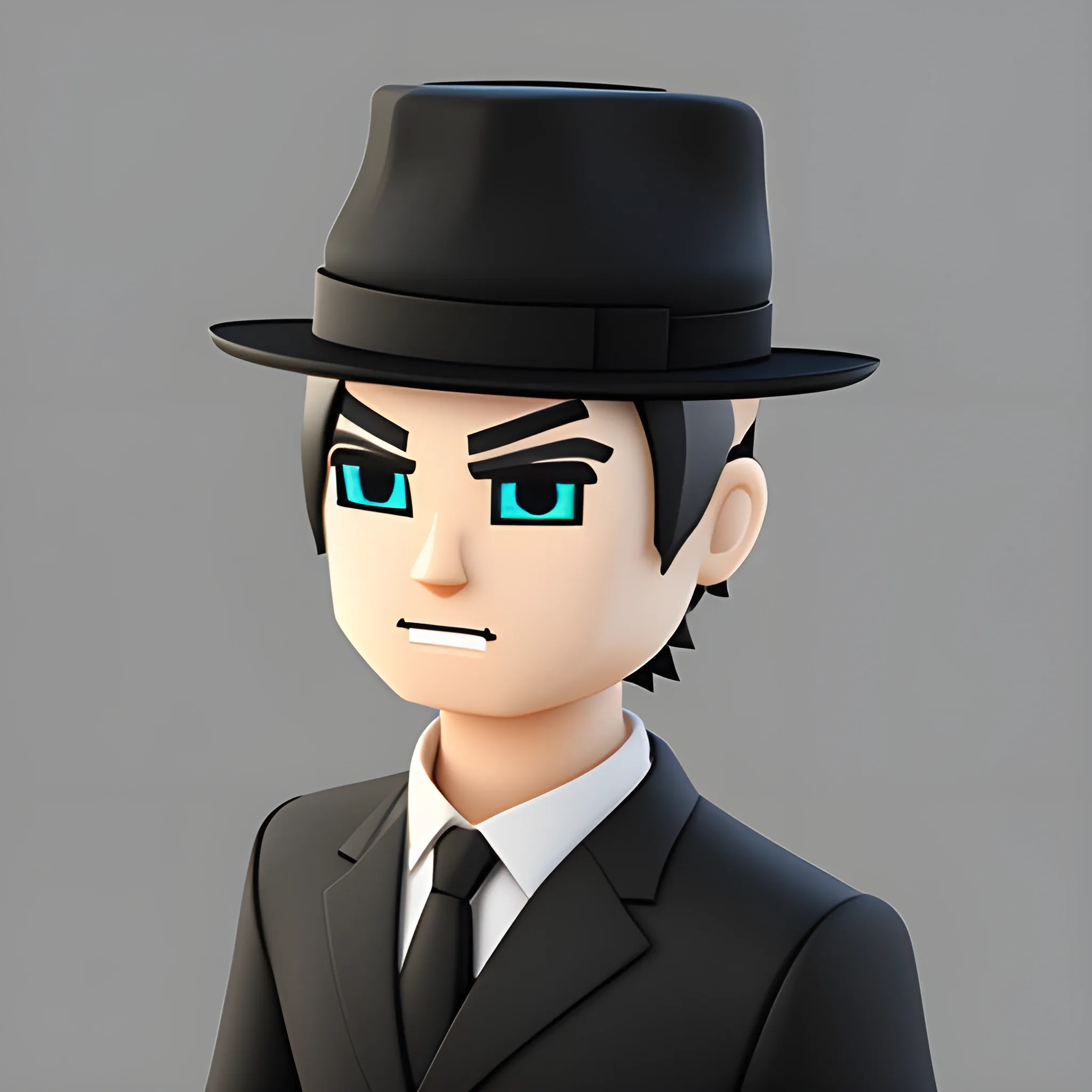 Roblox avatar male black and hat