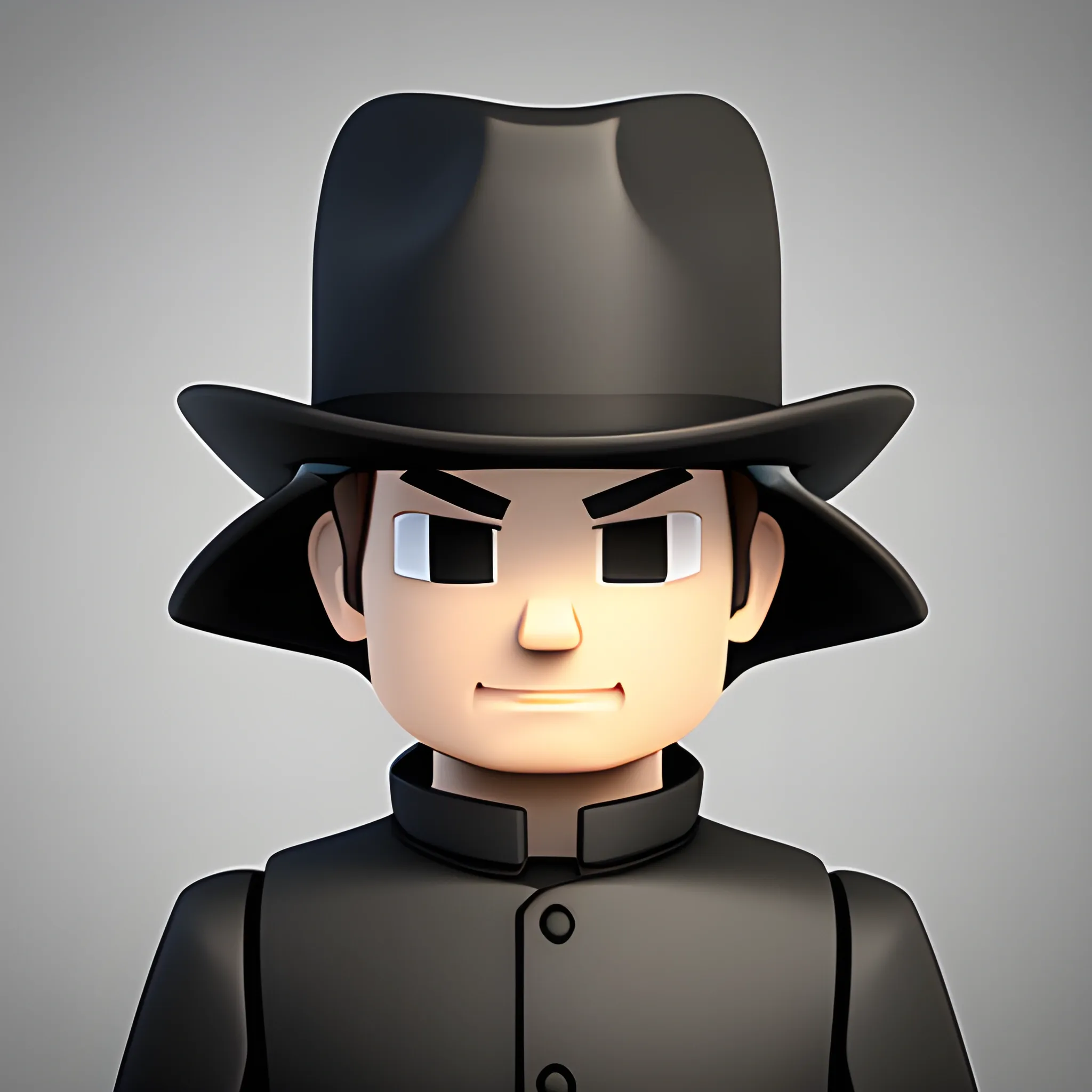 Roblox avatar male black and hat
