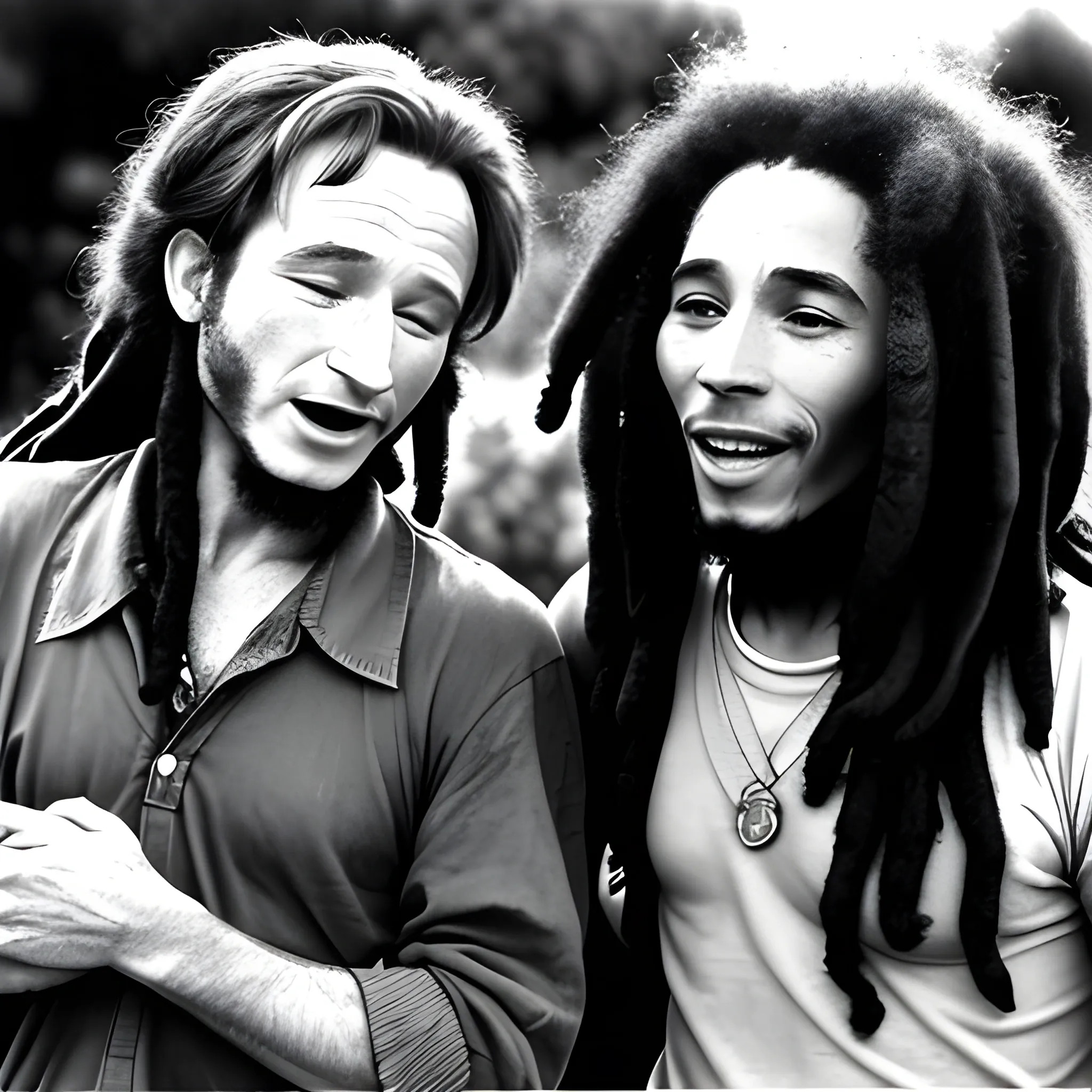 Robin Williams and Bob Marley