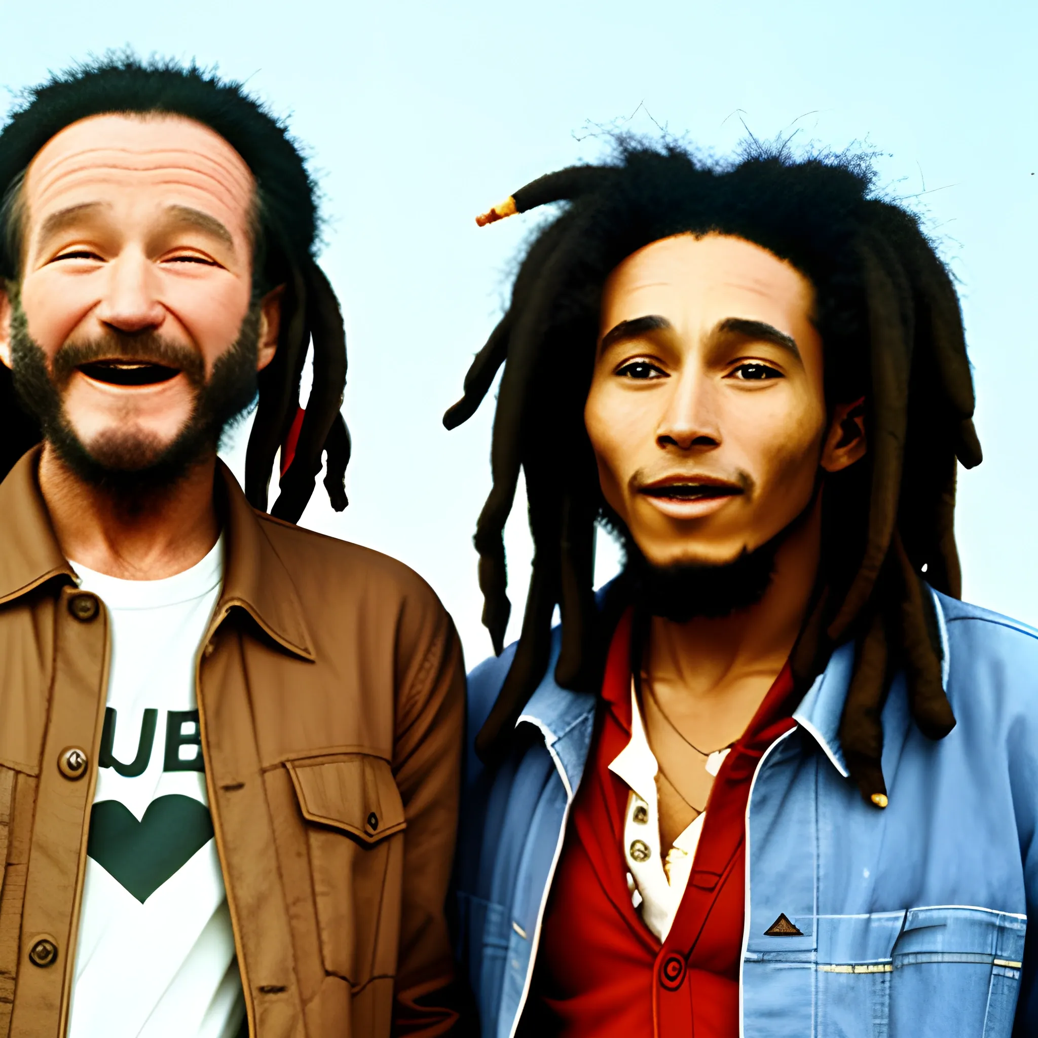 Robin Williams and Bob Marley