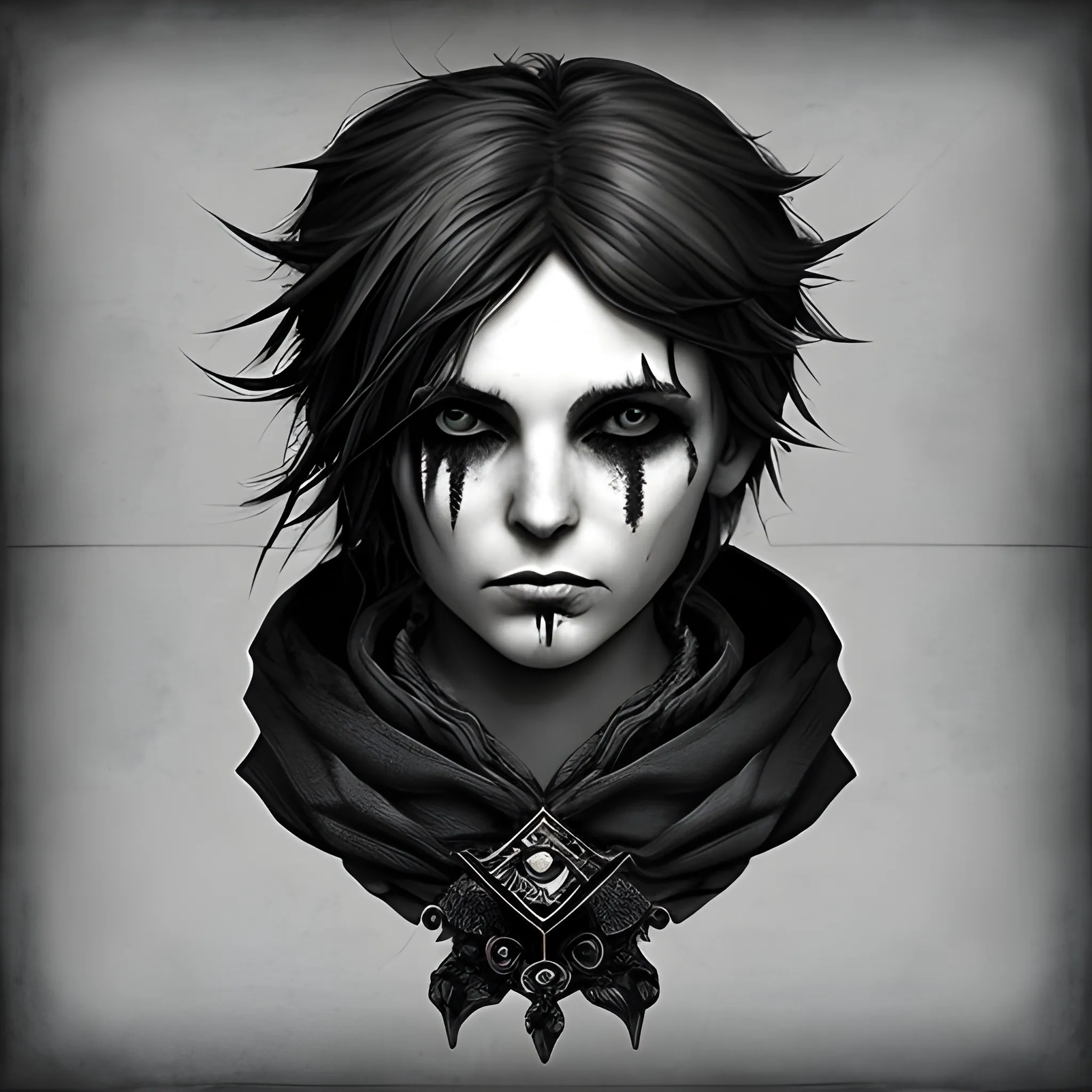 Fantasy Indie Monochrome Rogue Arthub ai