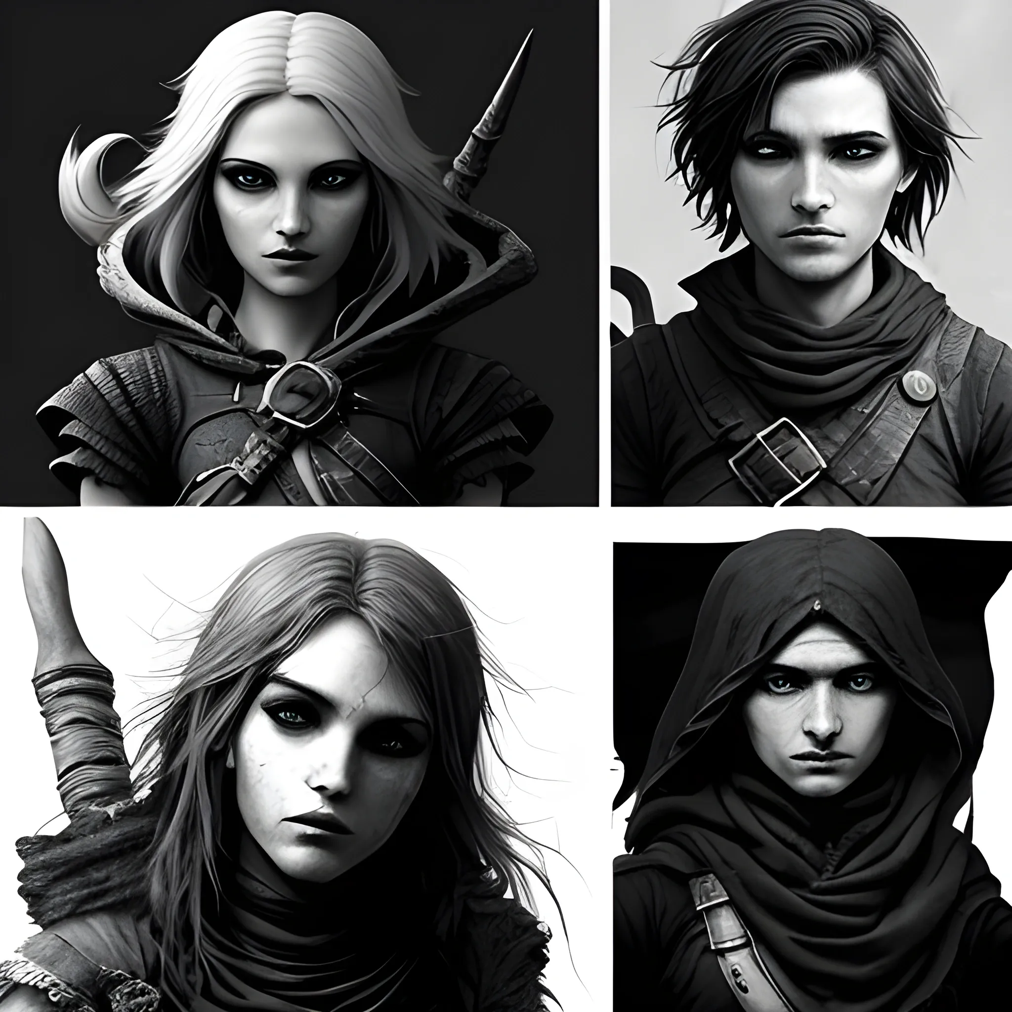 Fantasy, Indie, Monochrome, Rogue