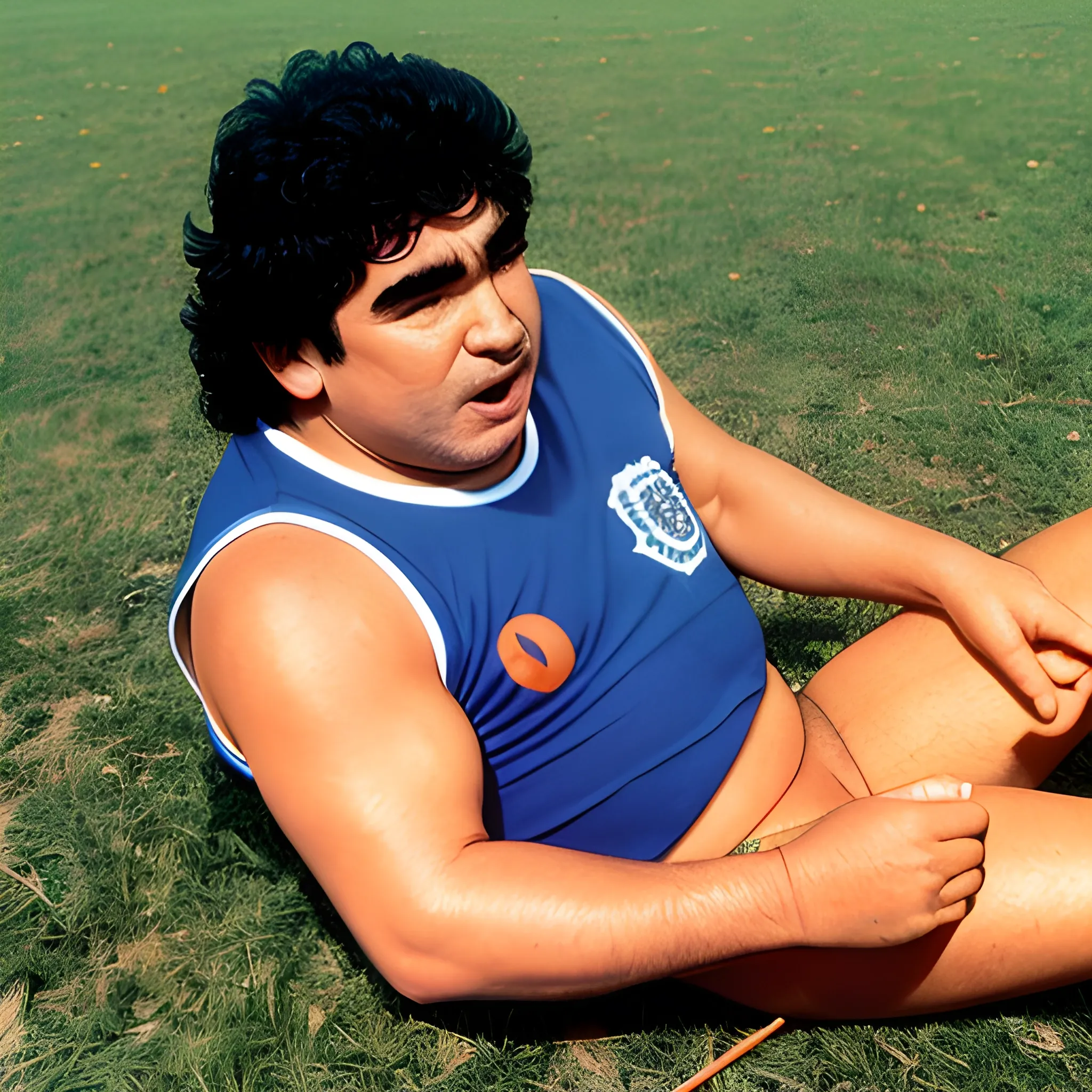 Diego Maradona Eating Carrots