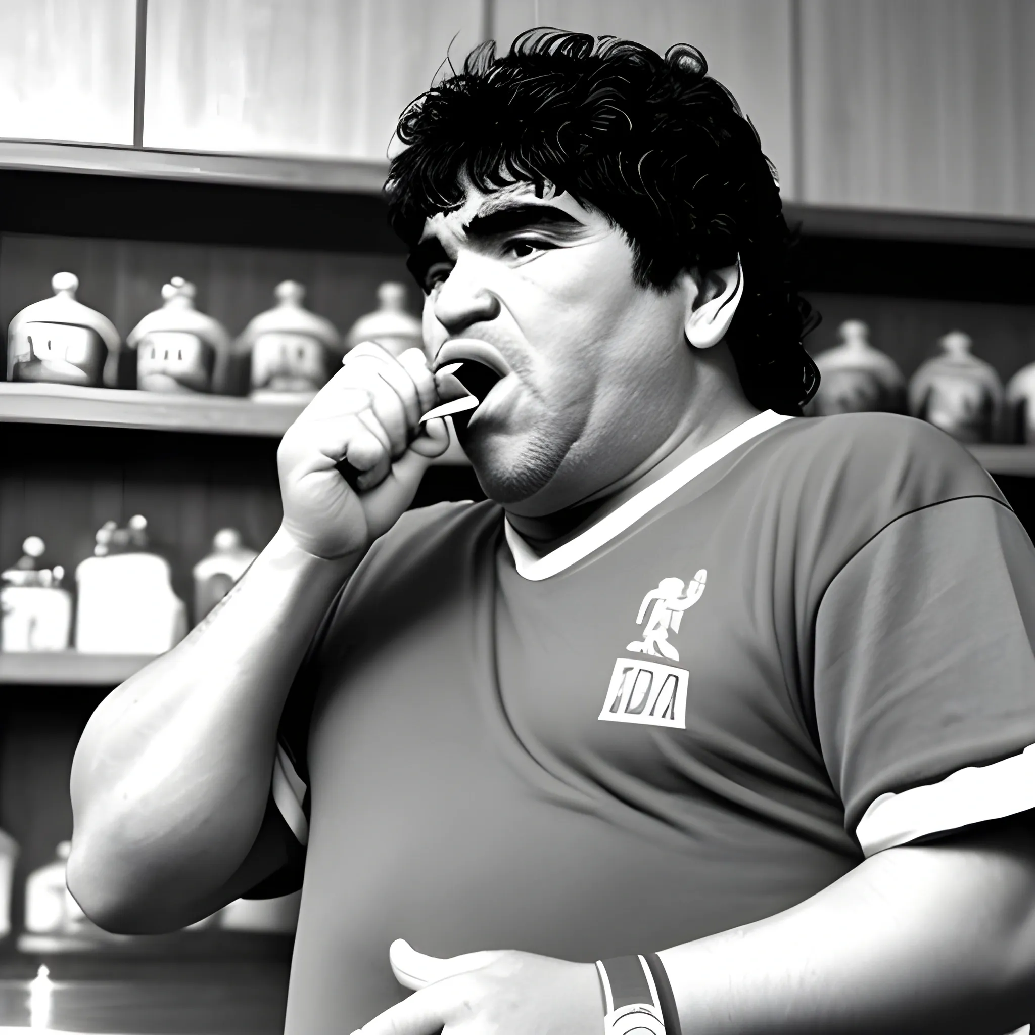 Diego Maradona Eating Carrots