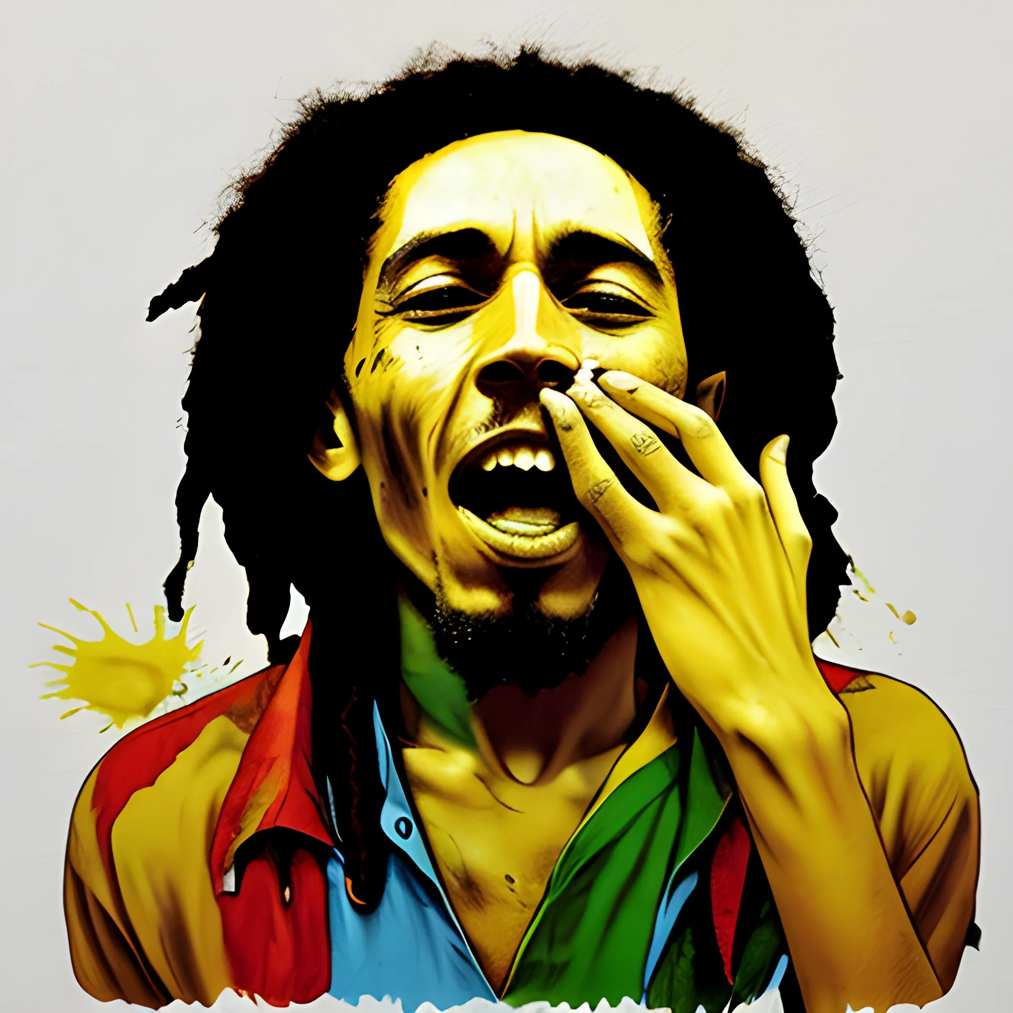 bob marley vomitando
