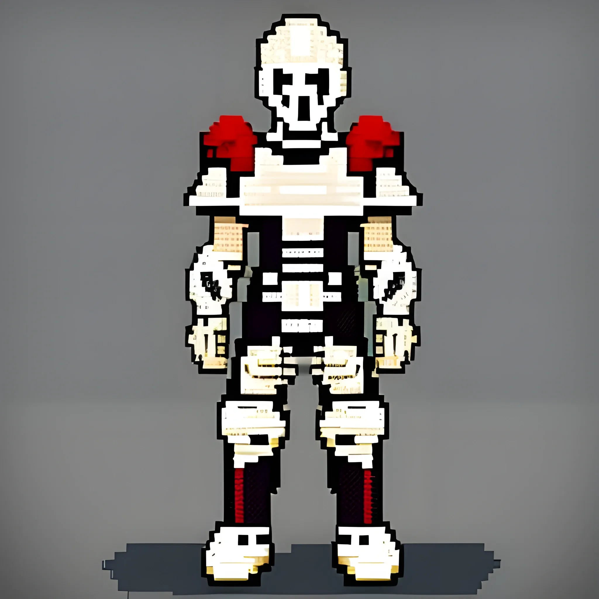 RPG maker mv style pixel art Bone armor
