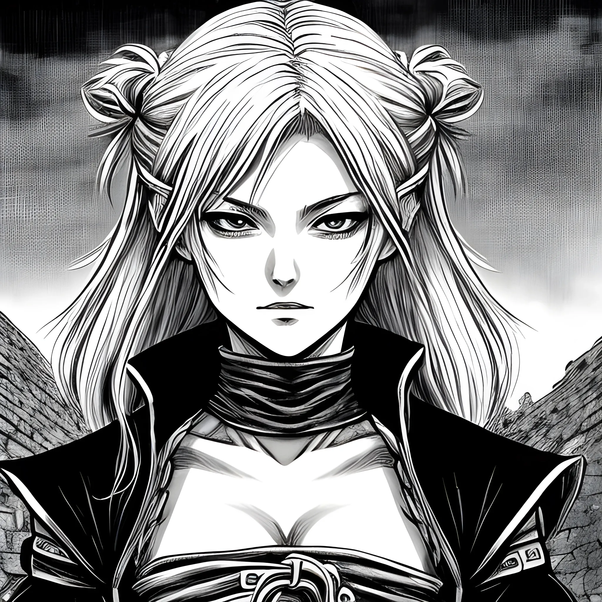 Fantasy, Manga, Rogue, Peasant, Monochrome