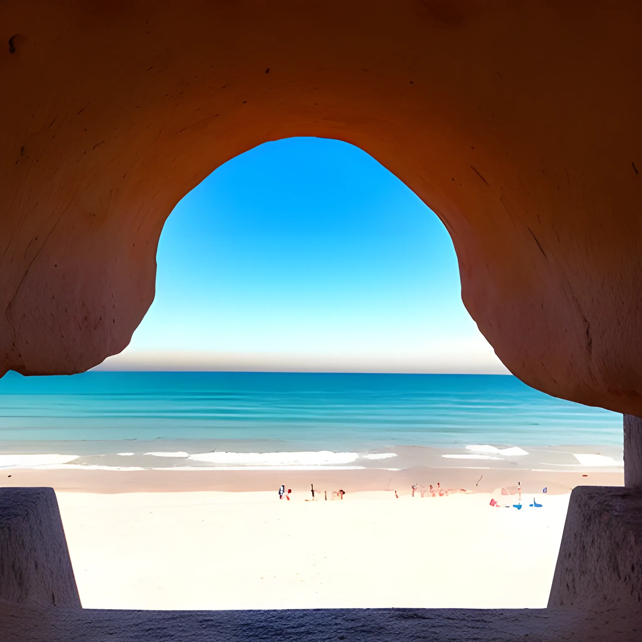 Describe un atardecer en la playa desde la perspectiva de alguien que lo está viendo por primera vez. Detalla sus reacciones y emociones