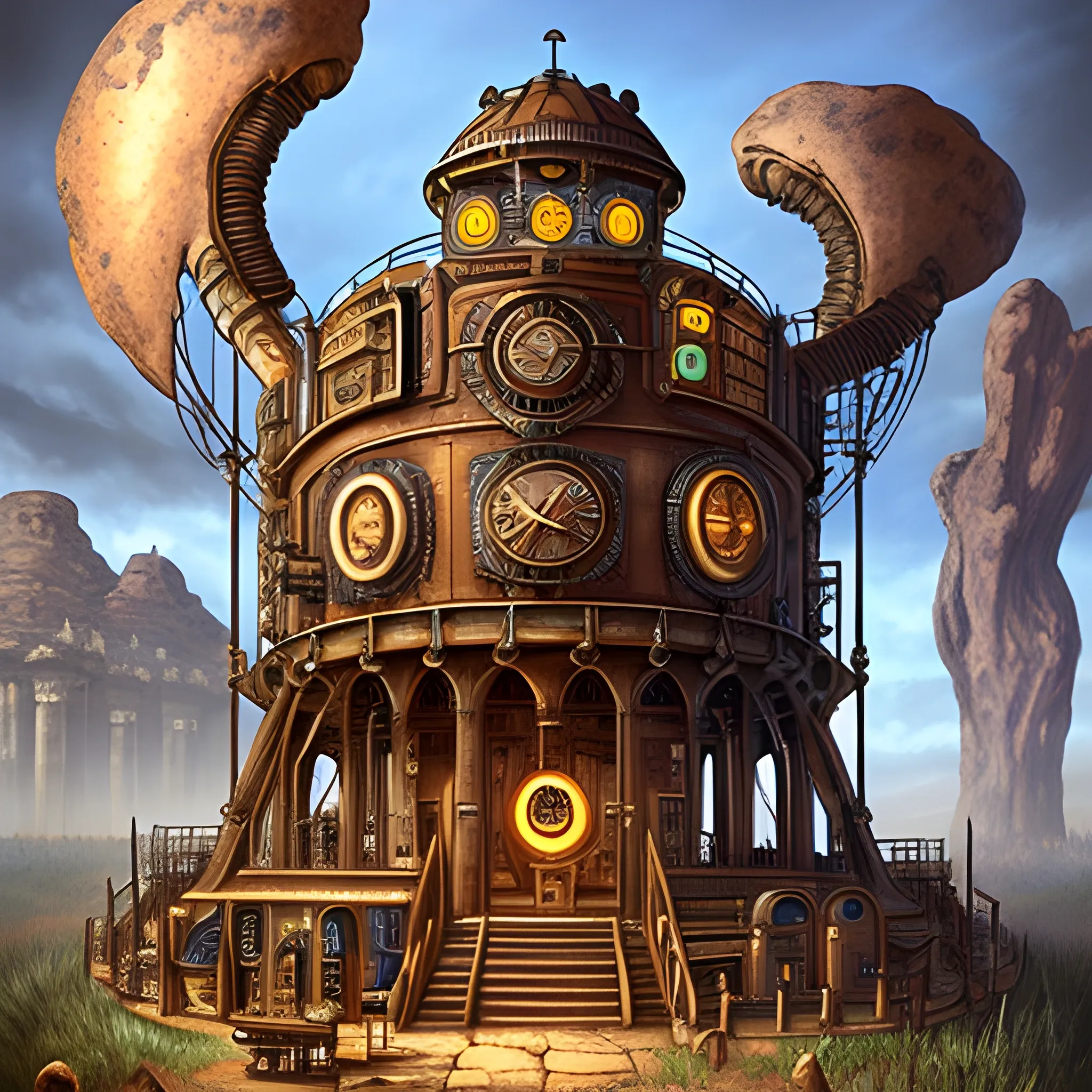 Ancient Giant Labratory Steampunk
