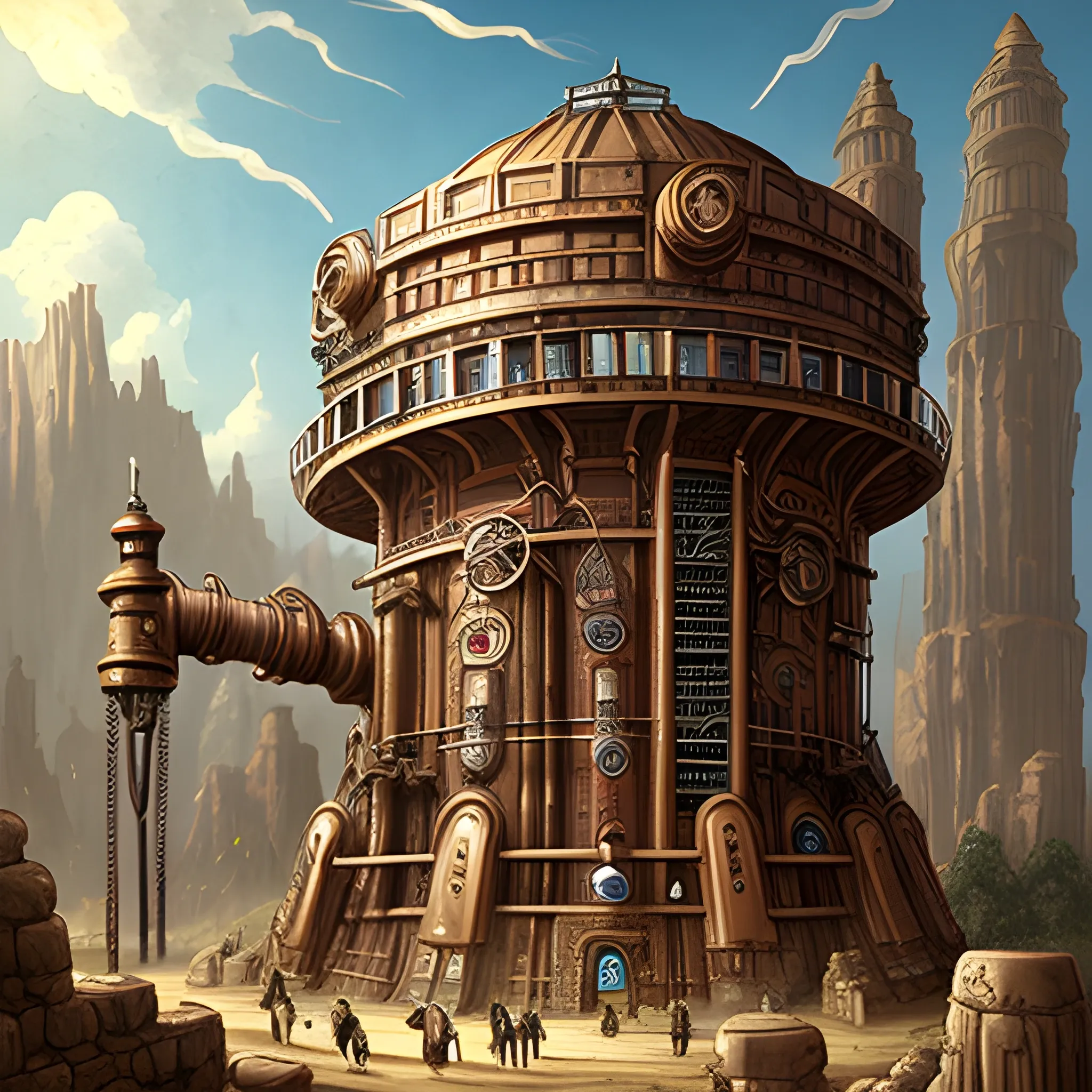 Ancient Giant Labratory Steampunk
