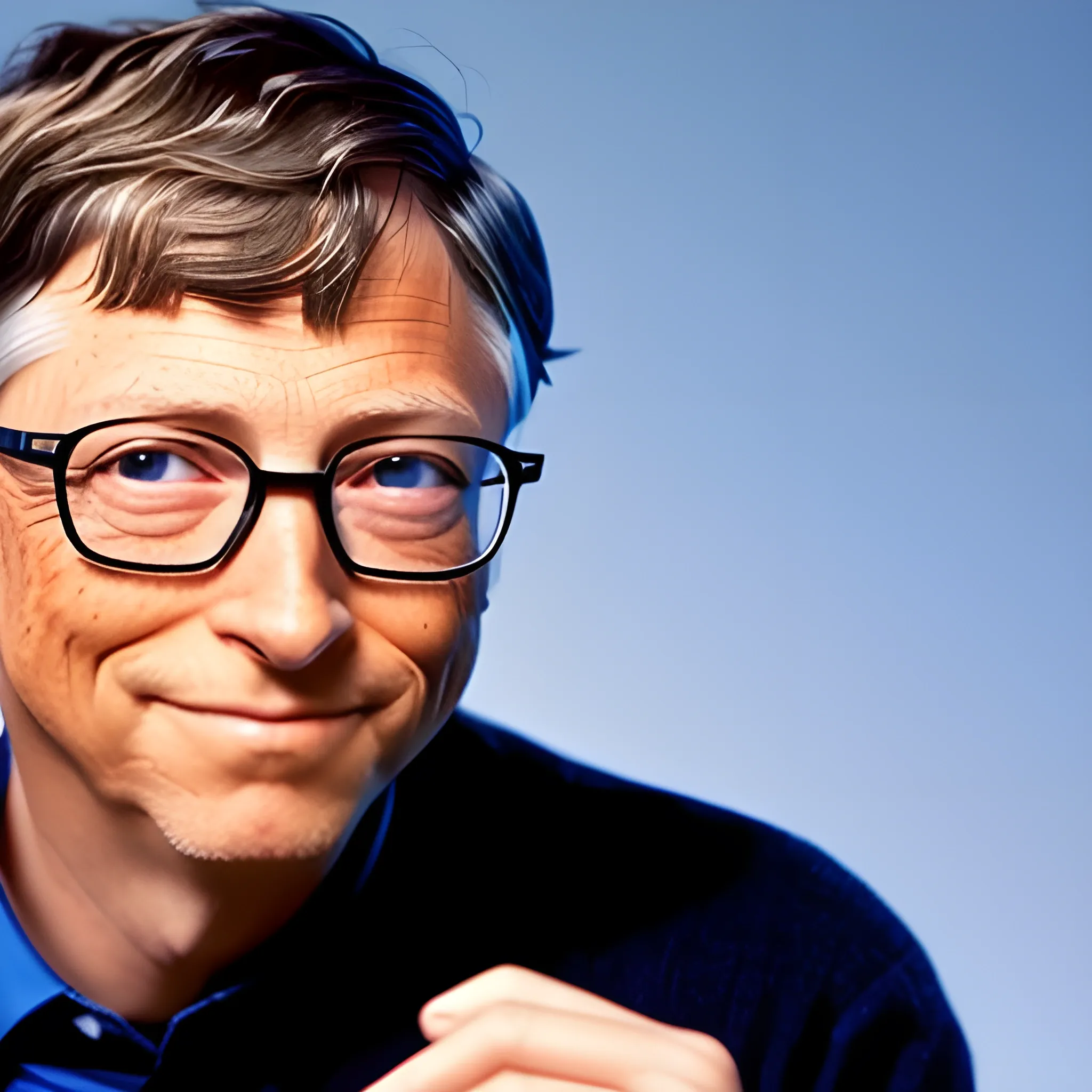  Bill Gates con una pistola 