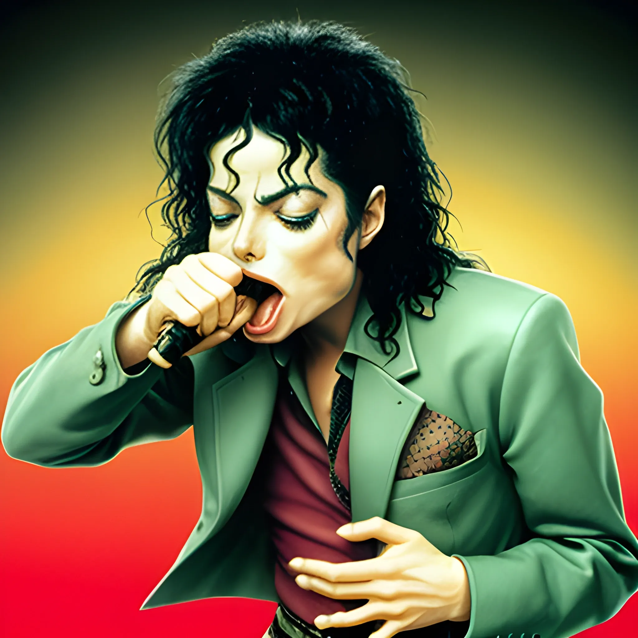 Michael Jackson vomitando 
