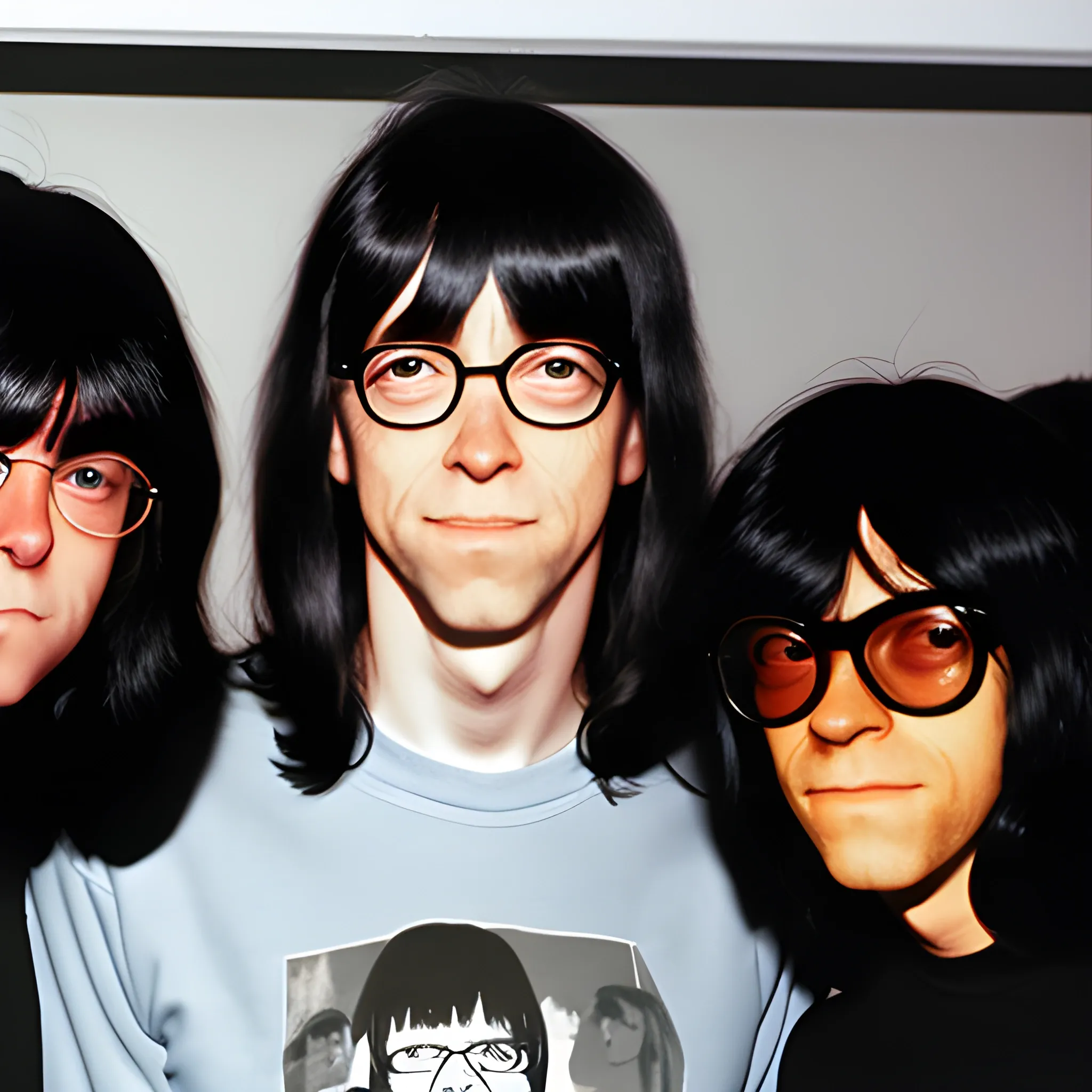 Bill Gates with the Ramones 