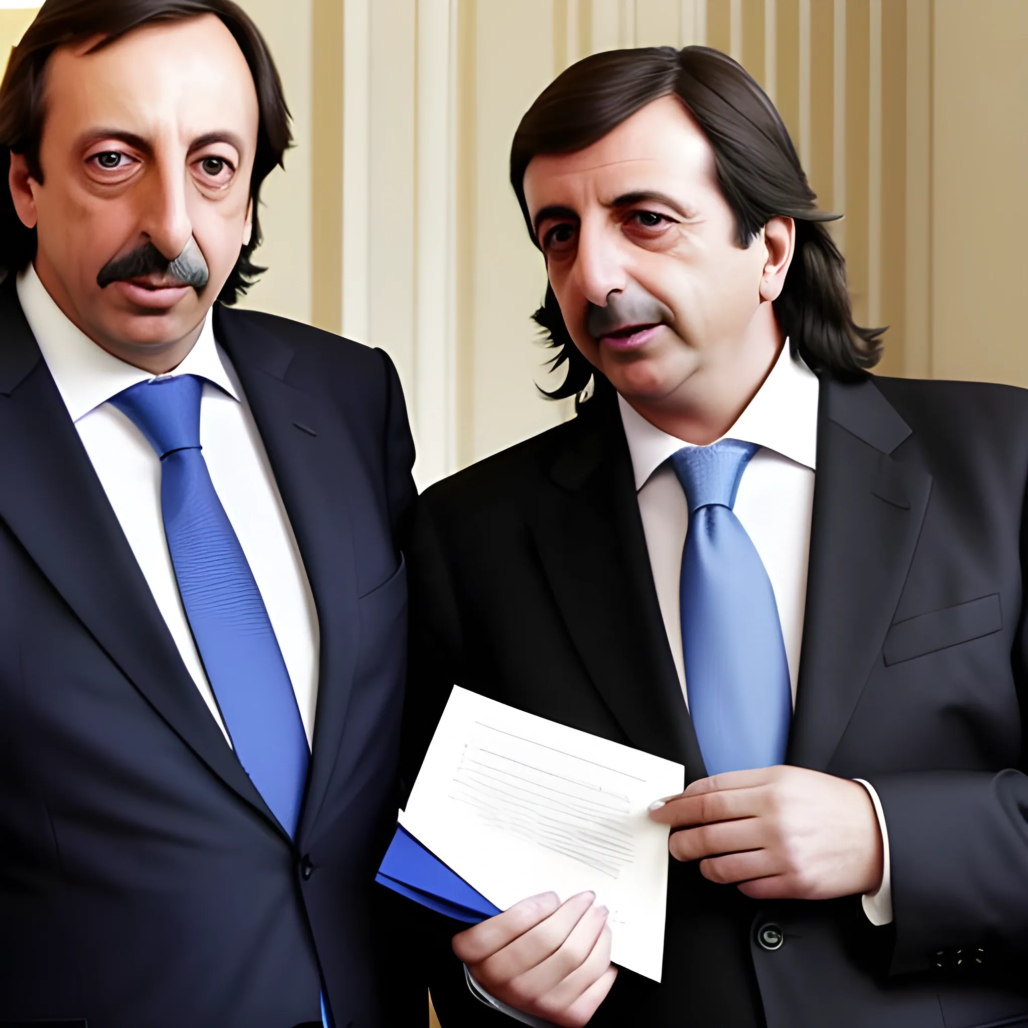 nestor kirchner y sergio massa con dolares 